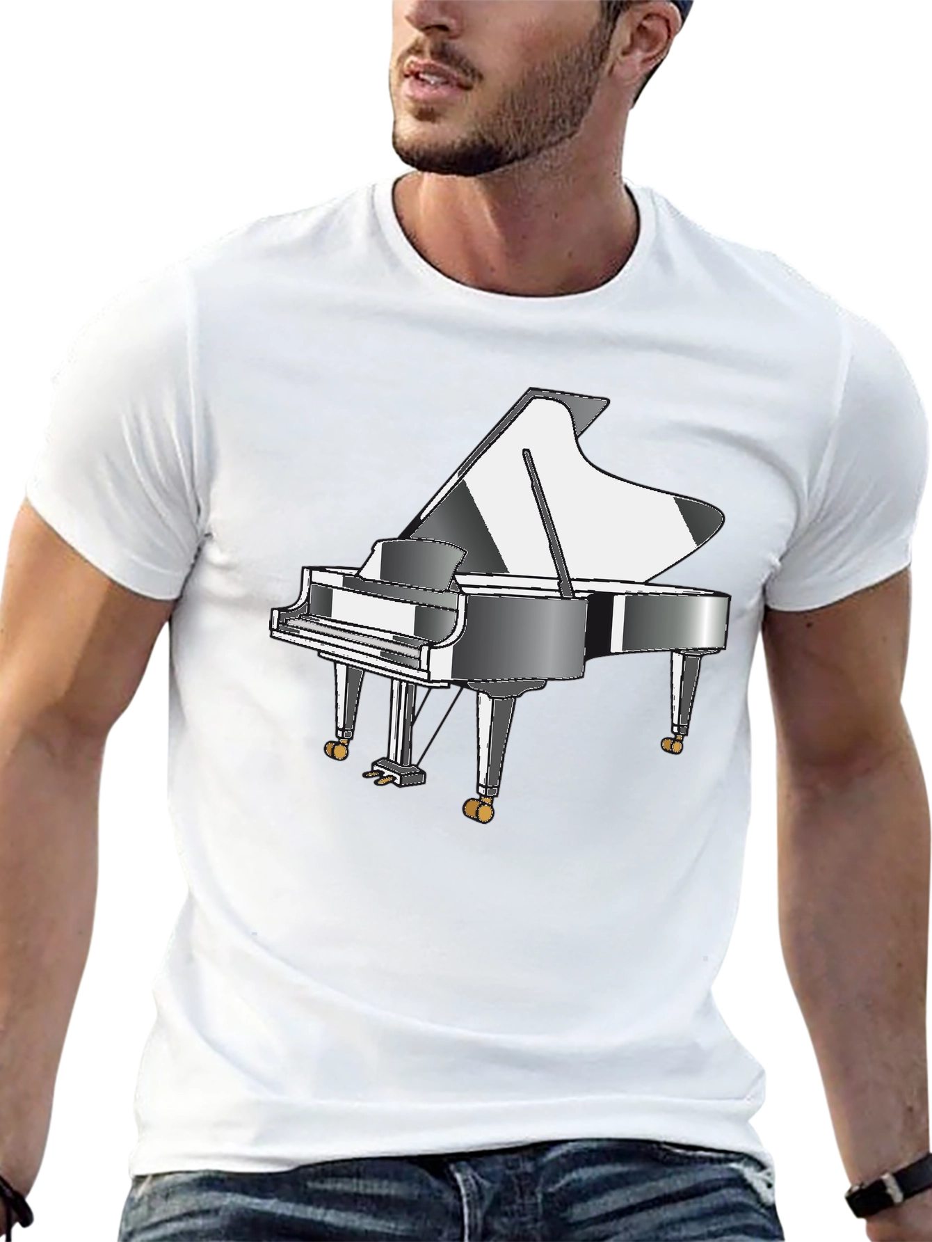 Grand Piano T-Shirt - Music Lover Tee