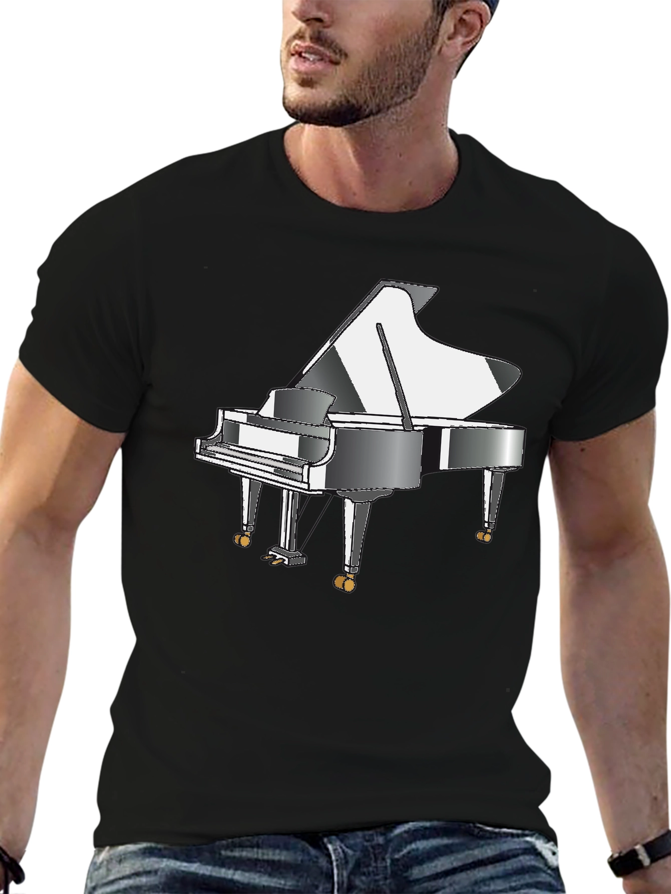 Grand Piano T-Shirt - Music Lover Tee