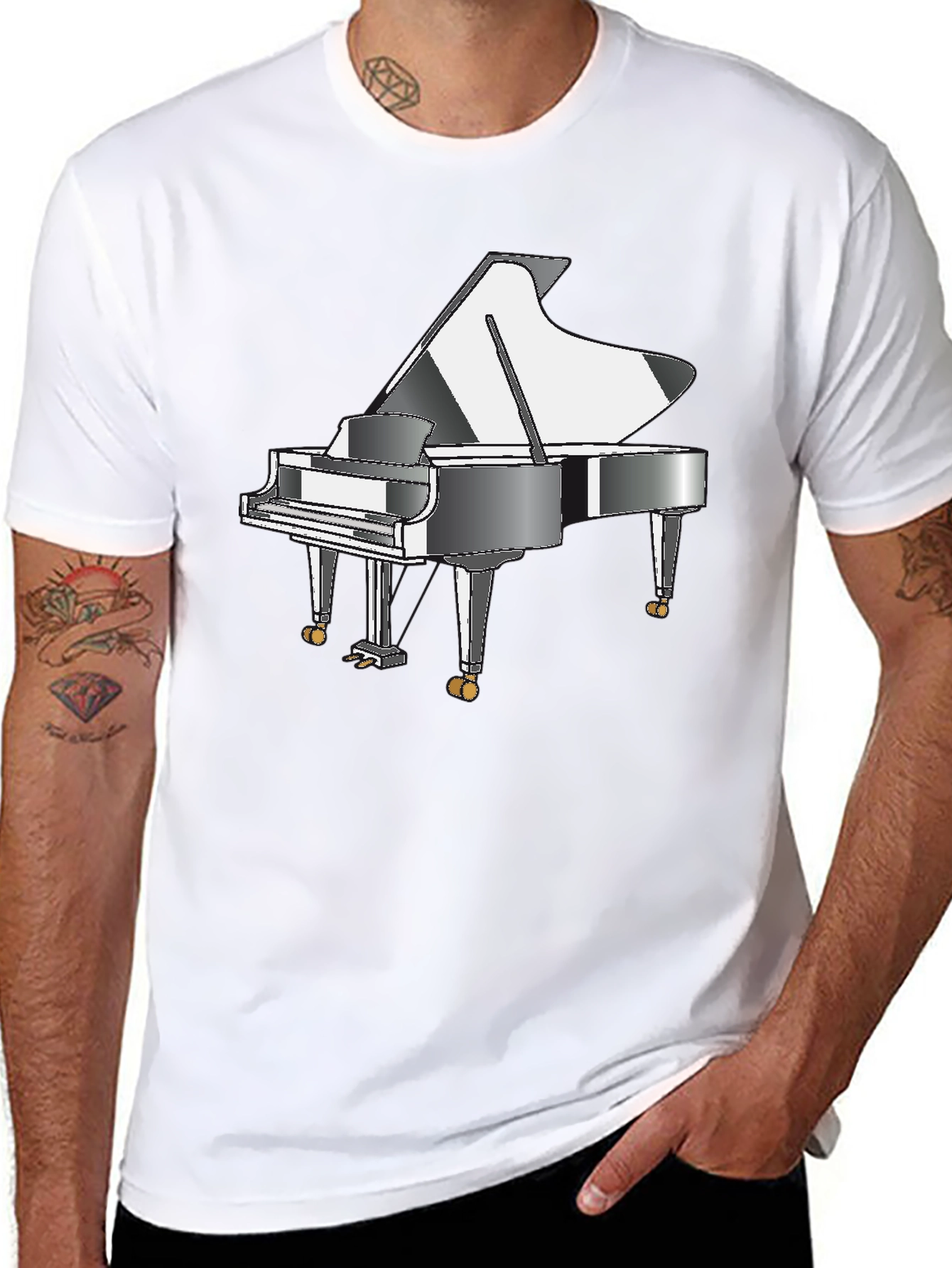 Grand Piano T-Shirt - Music Lover Tee