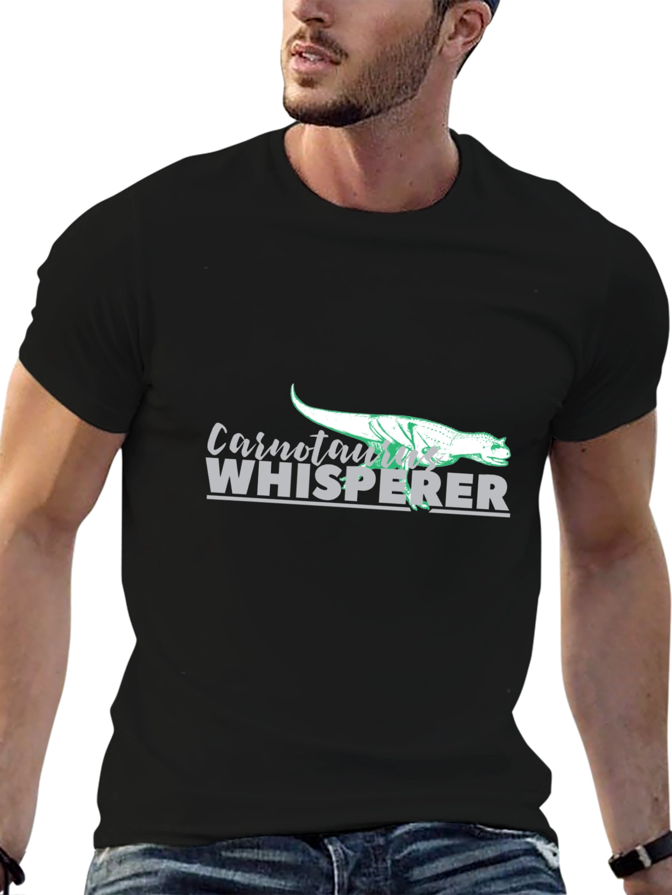 Carnotaurus Whisperer Graphic Tee - Black