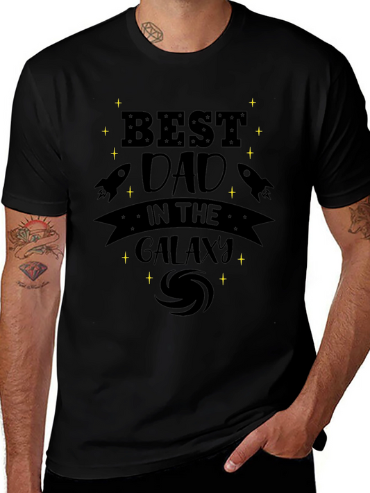 Best Dad in the Galaxy T-Shirt - Stylish Mens Graphic Tee