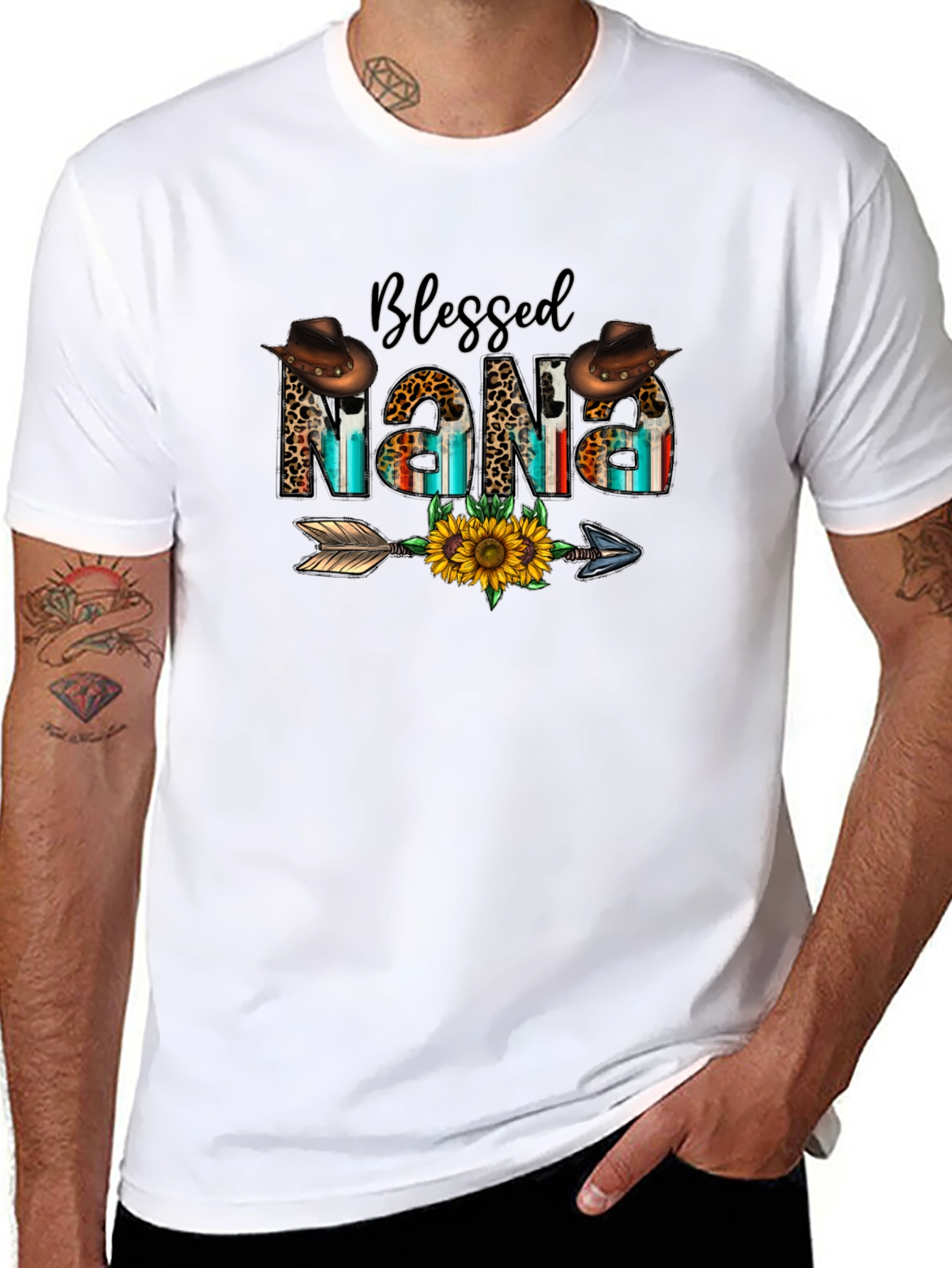 Blessed Nana Graphic Tee - Western Style