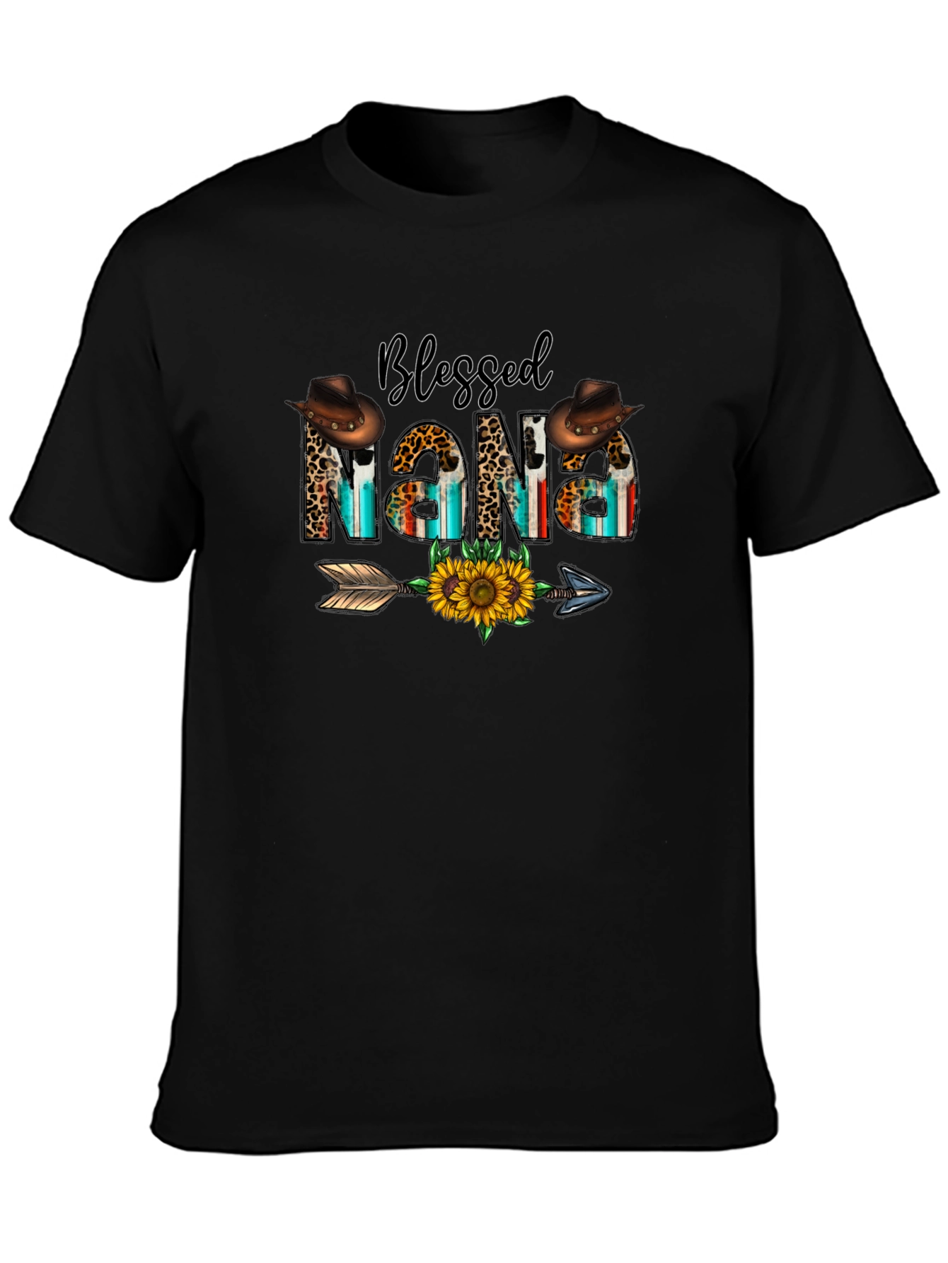 Blessed Nana Graphic Tee - Western Style