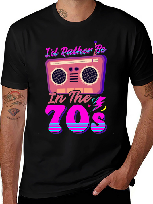 Retro 70s Radio T-Shirt - Vintage Style