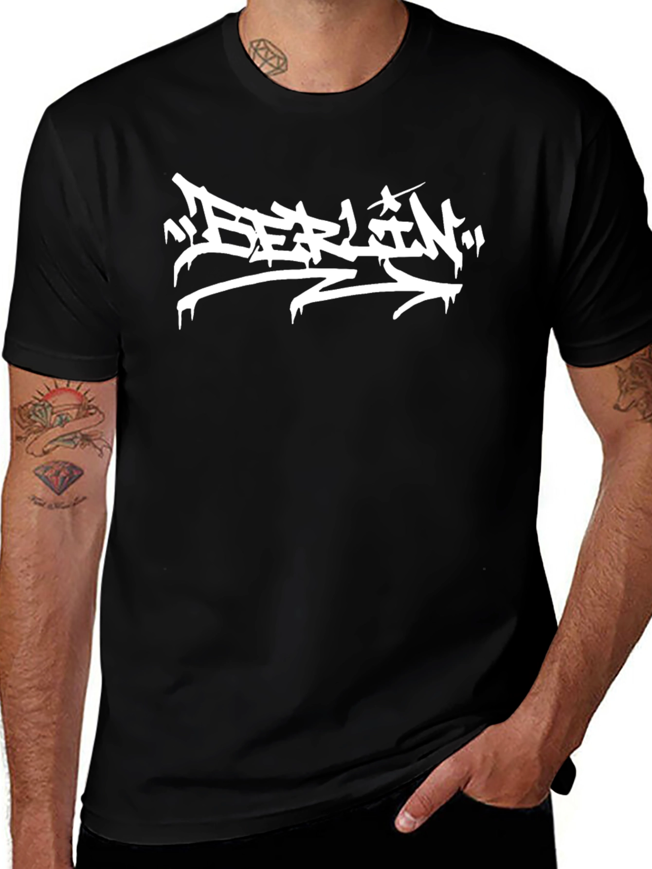 Berlin Graffiti Style T-Shirt - Urban Streetwear