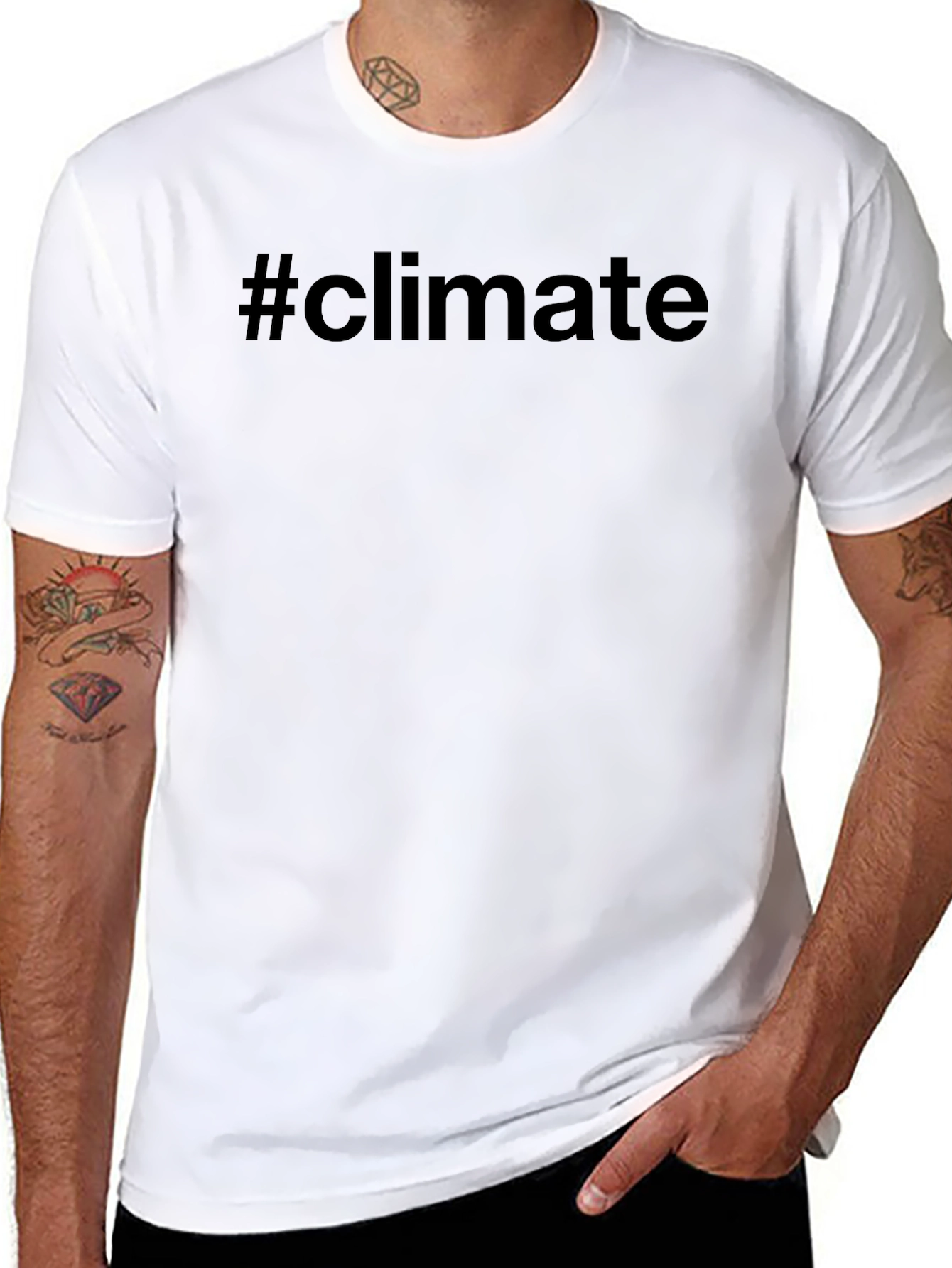 #climate Graphic T-Shirt - Environmental Awareness Tee