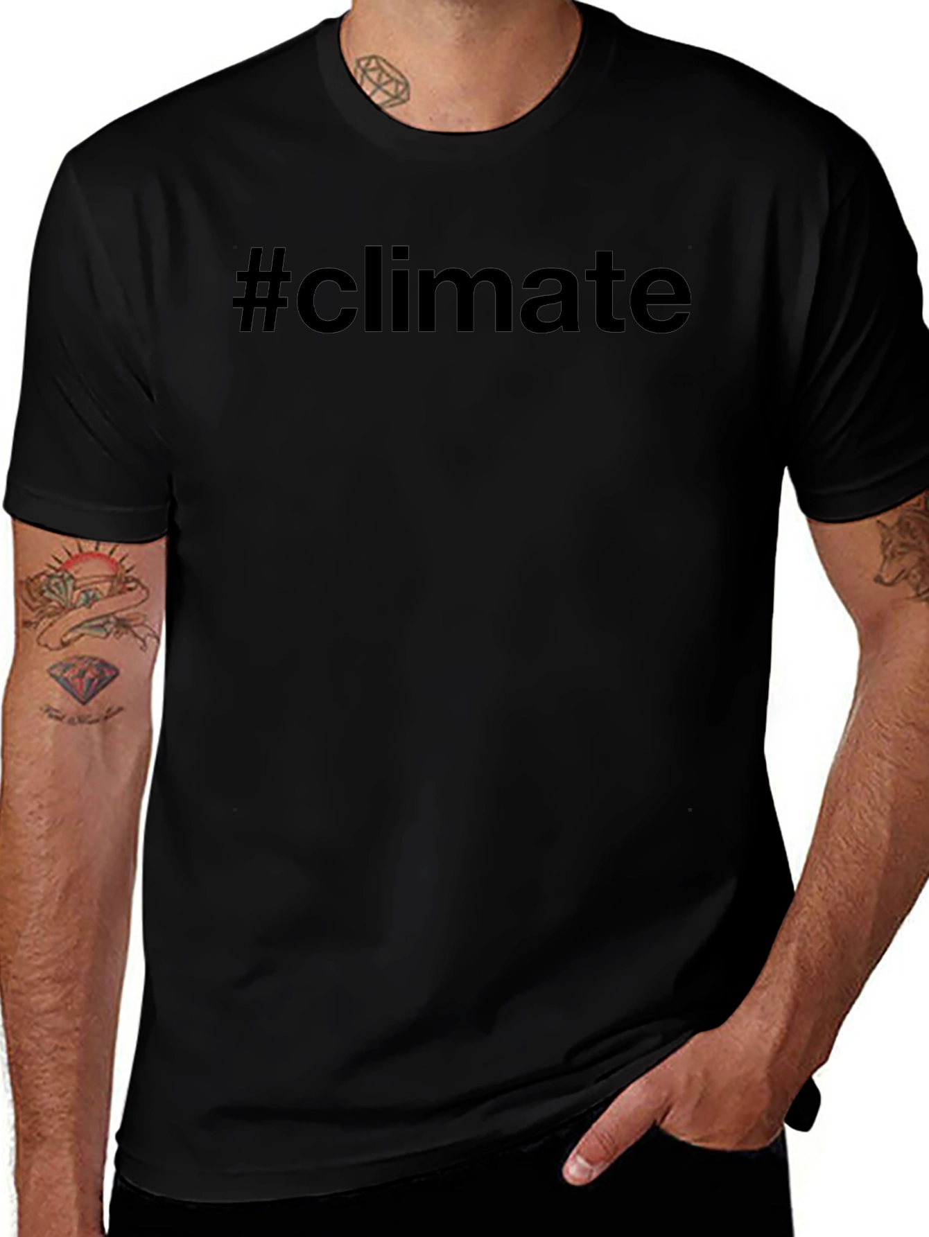 #climate Graphic T-Shirt - Environmental Awareness Tee
