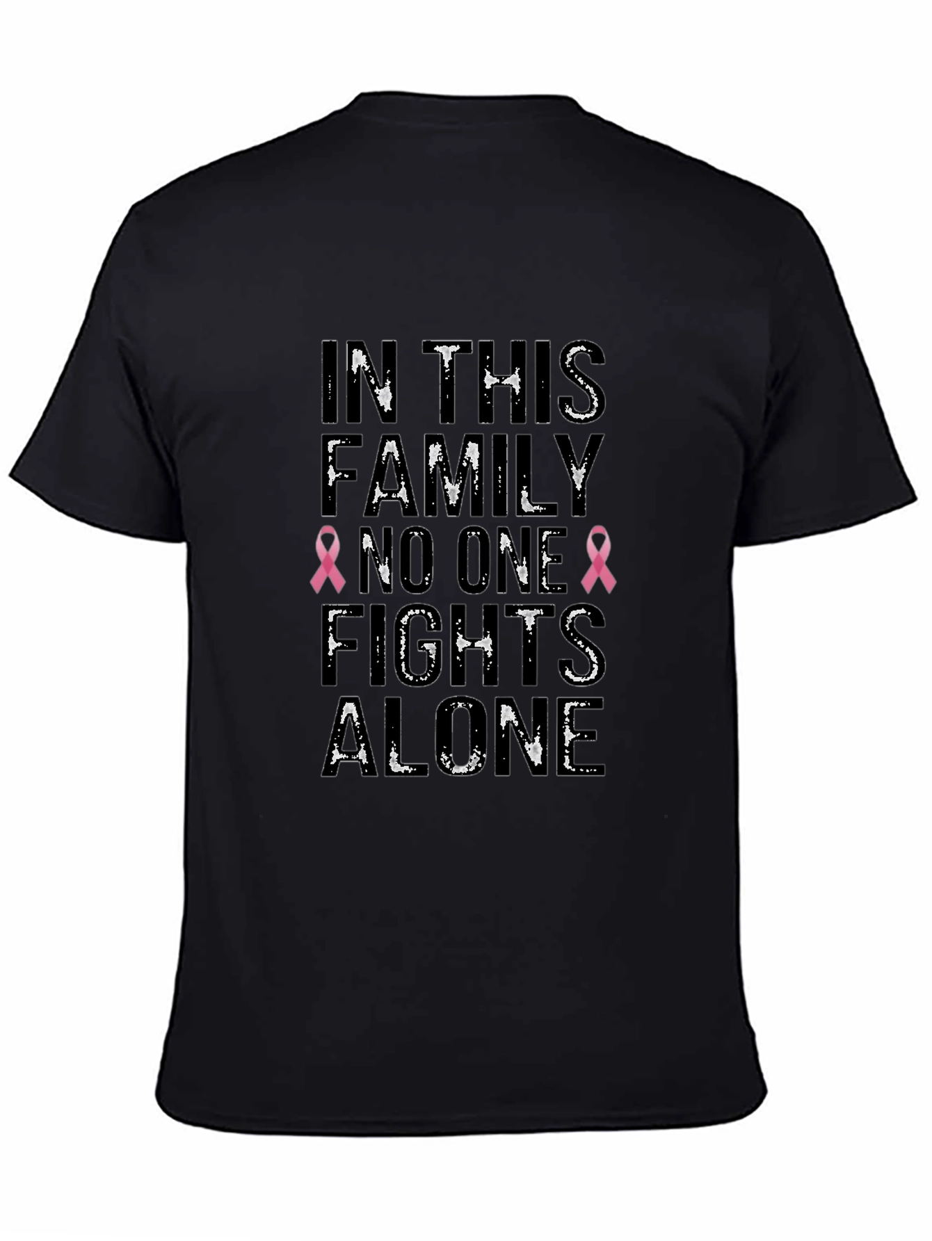 Family Fights Alone Breast Cancer Awareness T-Shirt