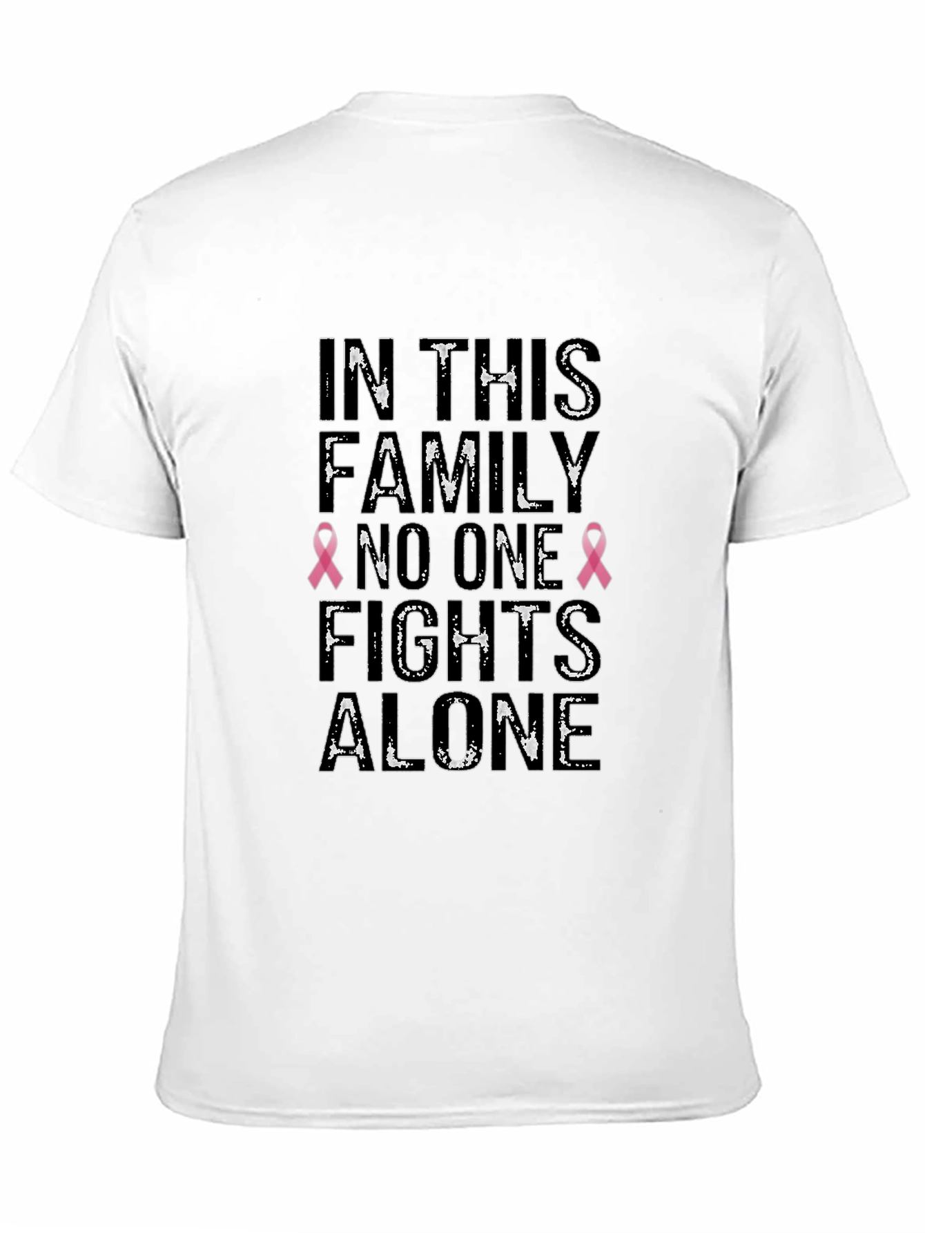 Family Fights Alone Breast Cancer Awareness T-Shirt