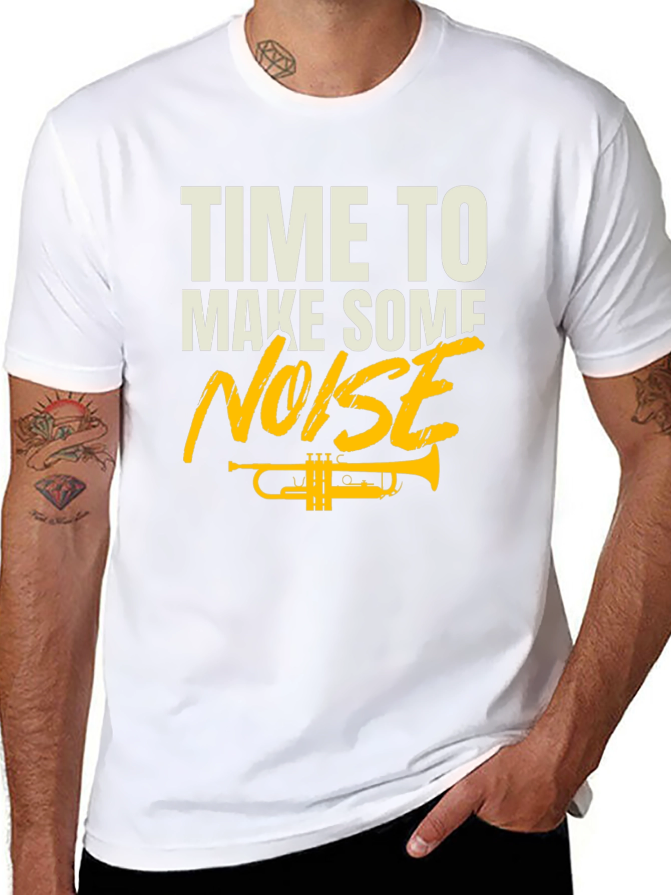 Time to Make Some Noise Trumpet Graphic Tee