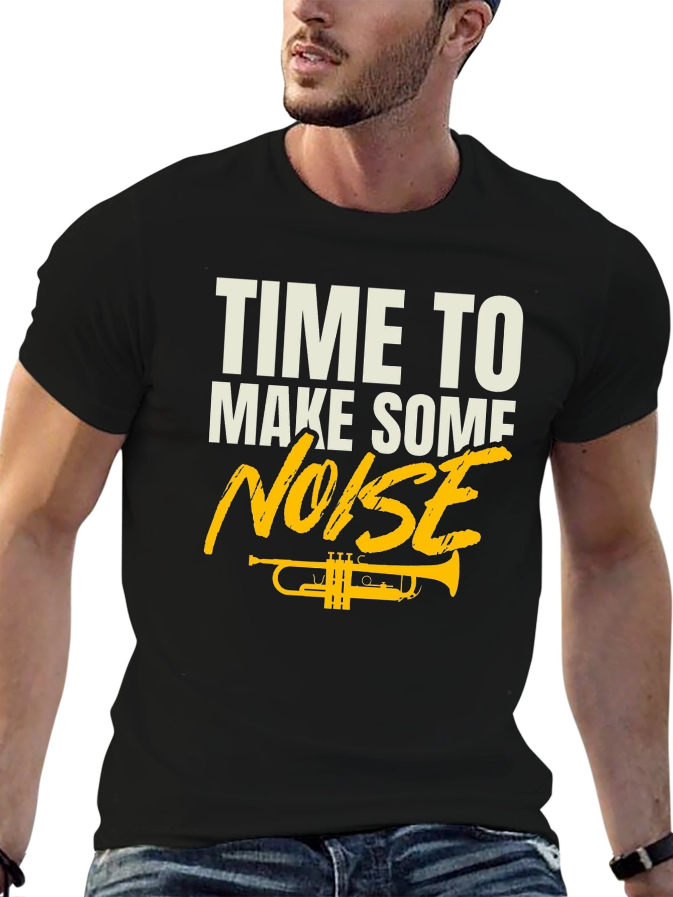 Time to Make Some Noise Trumpet Graphic Tee
