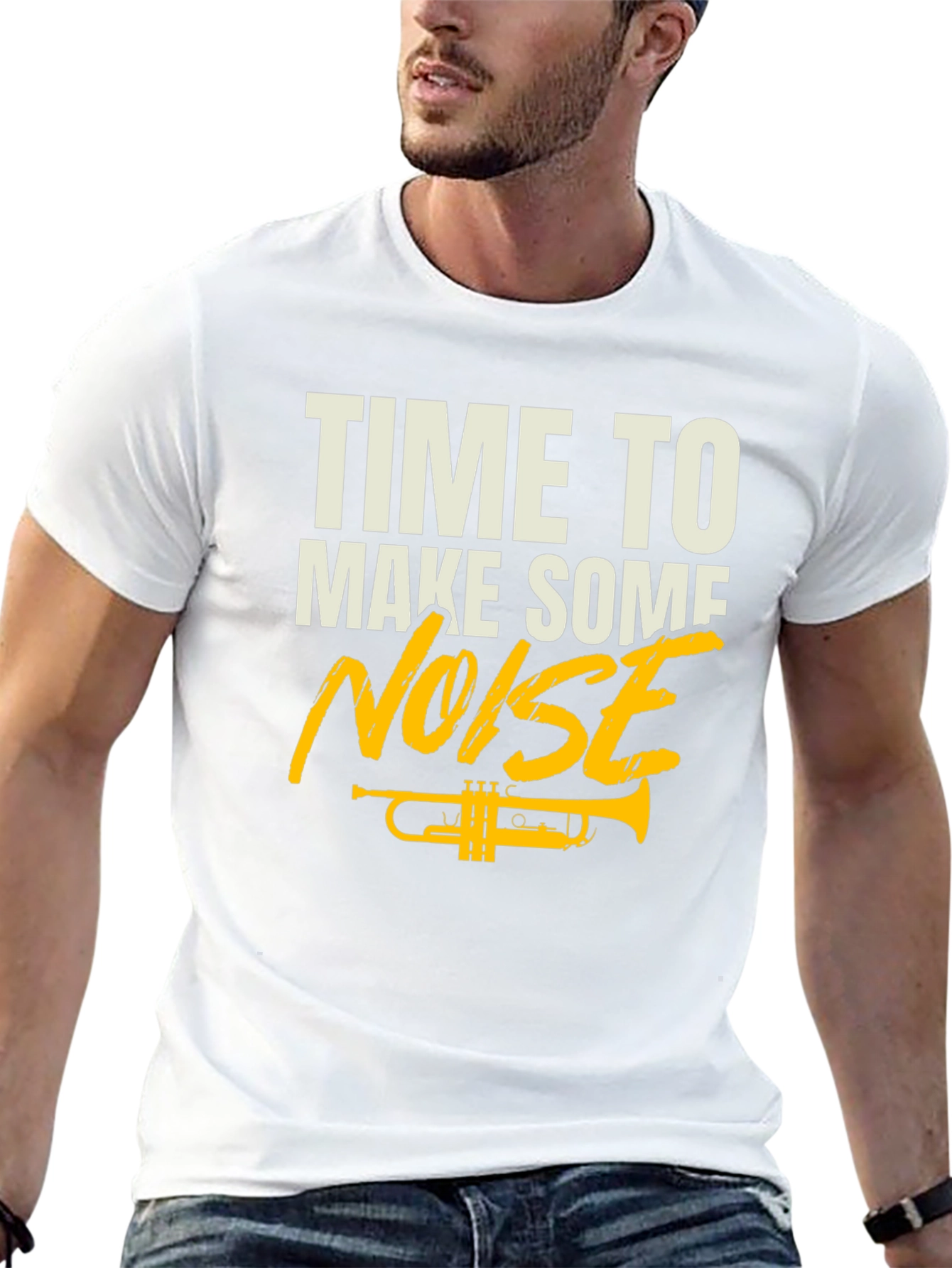 Time to Make Some Noise Trumpet Graphic Tee