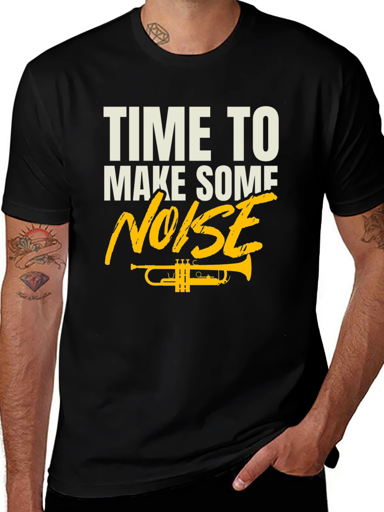 Time to Make Some Noise Trumpet Graphic Tee