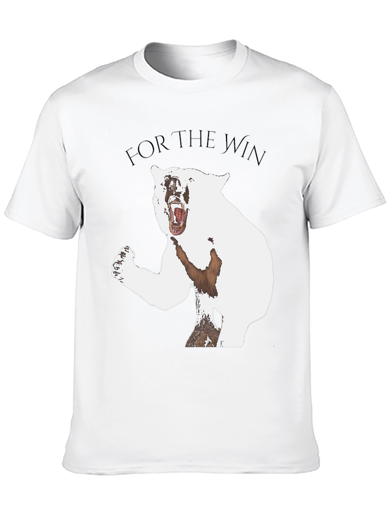 For The Win Bear Graphic Tee - Black