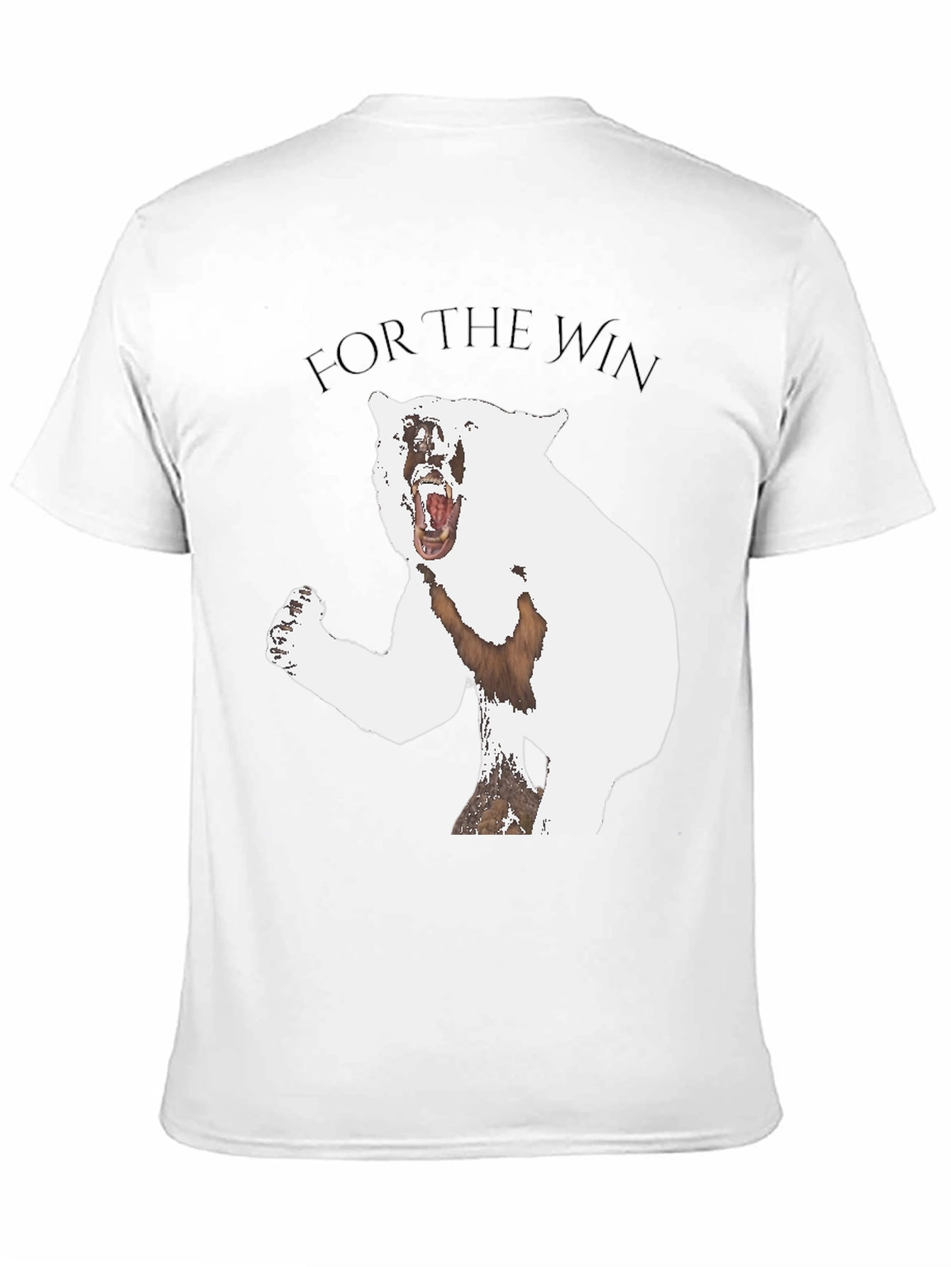 For The Win Bear Graphic Tee - Black