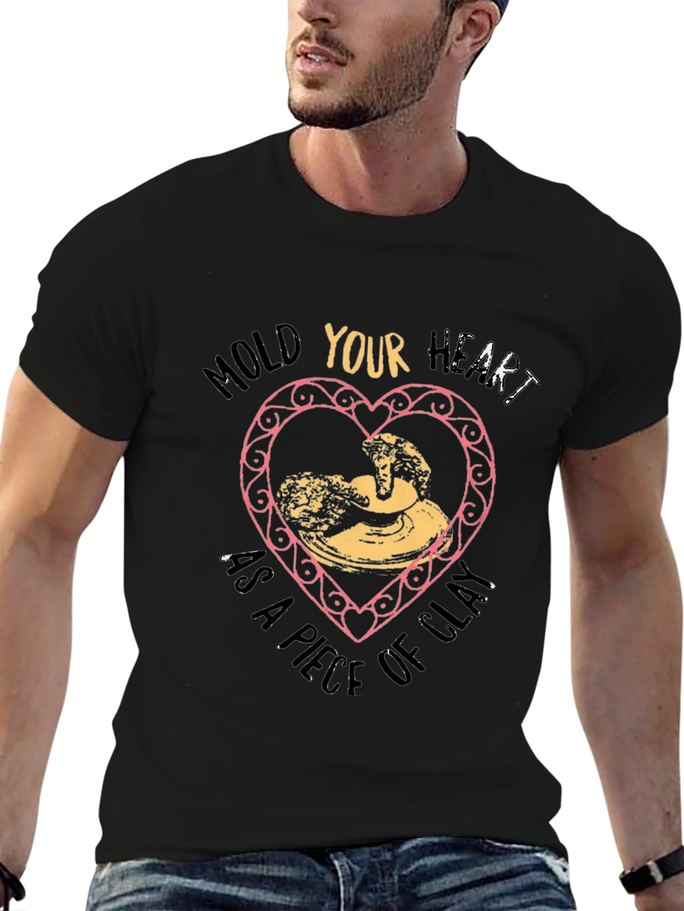 Artisan Pottery Heart T-Shirt - Mold Your Heart