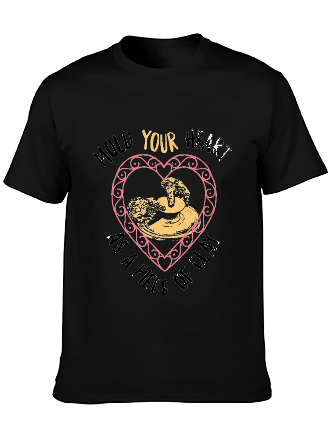 Artisan Pottery Heart T-Shirt - Mold Your Heart