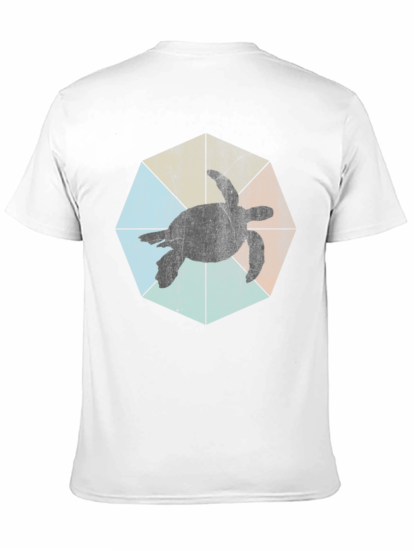 Turtle Silhouette Graphic Tee - Black