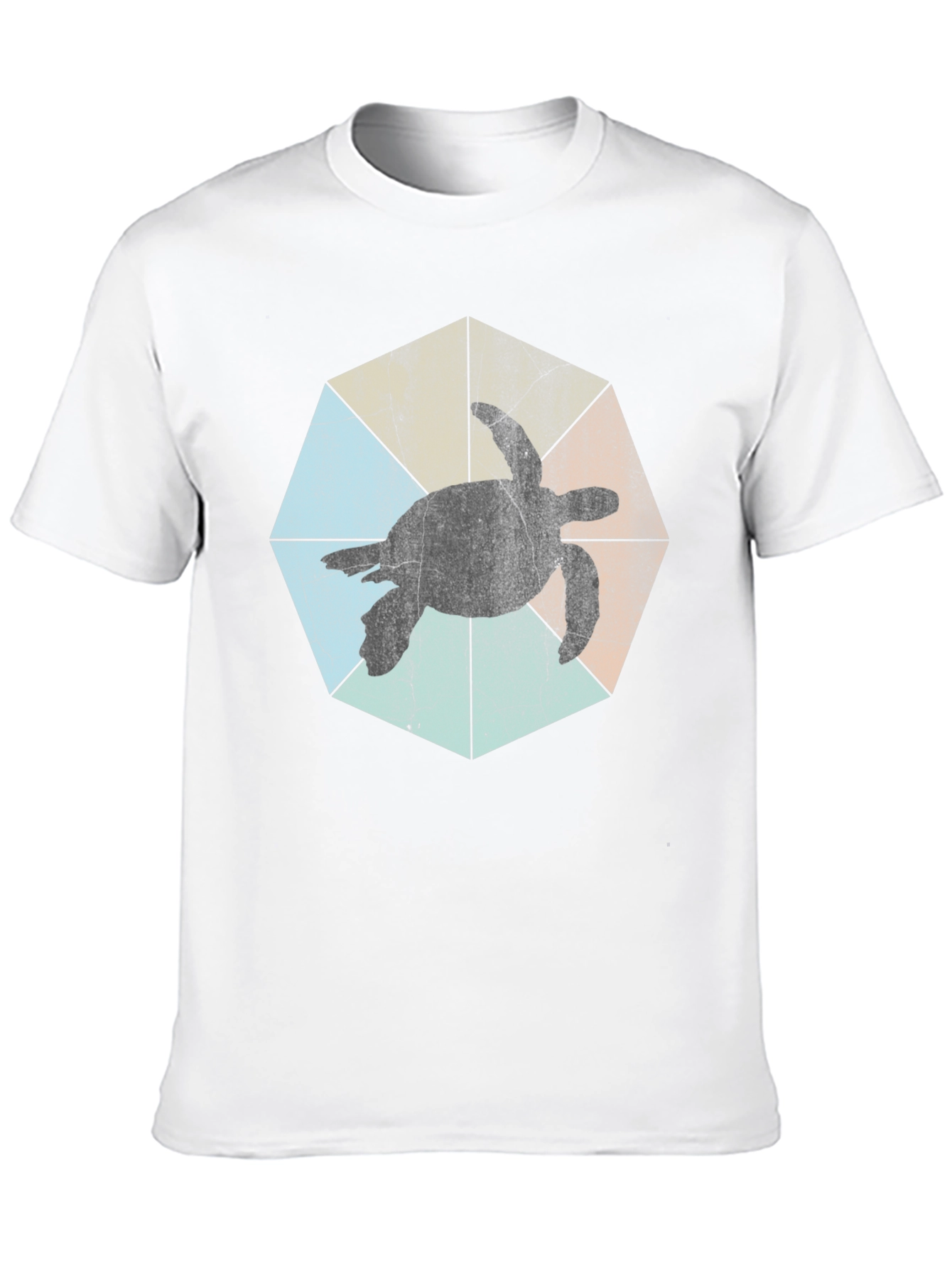 Turtle Silhouette Graphic Tee - Black