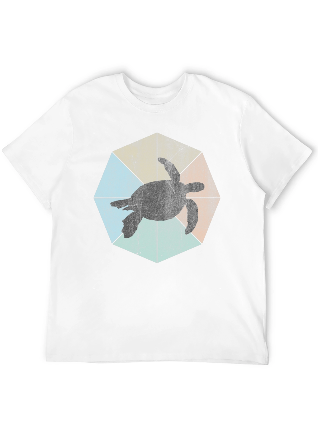Turtle Silhouette Graphic Tee - Black