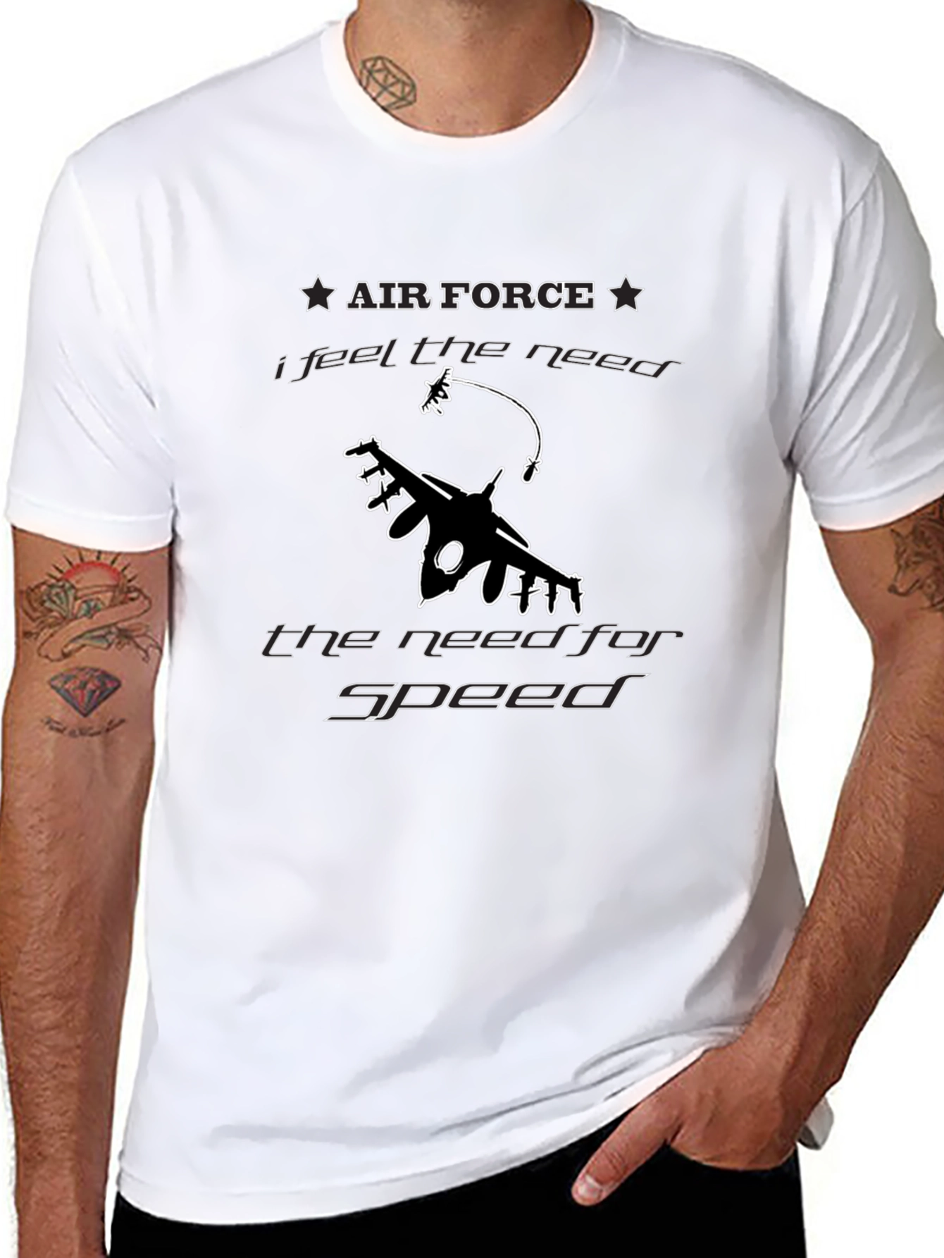 Air Force Need for Speed Black T-Shirt