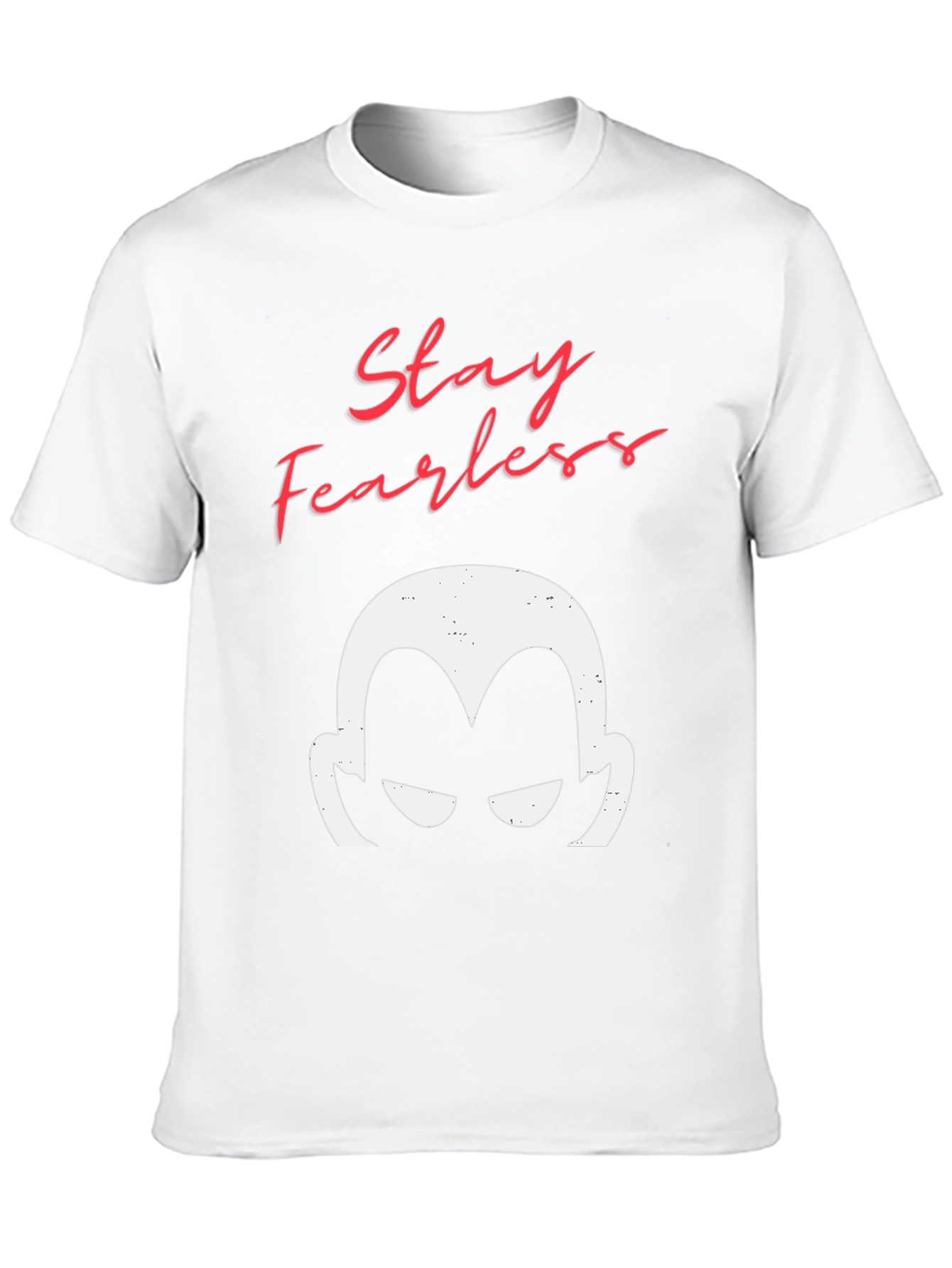 Stay Fearless Graphic Tee - Mens Black Cotton T-Shirt