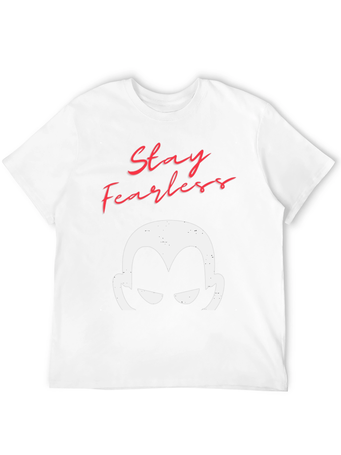Stay Fearless Graphic Tee - Mens Black Cotton T-Shirt