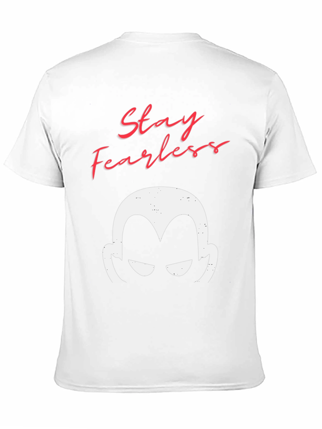 Stay Fearless Graphic Tee - Mens Black Cotton T-Shirt