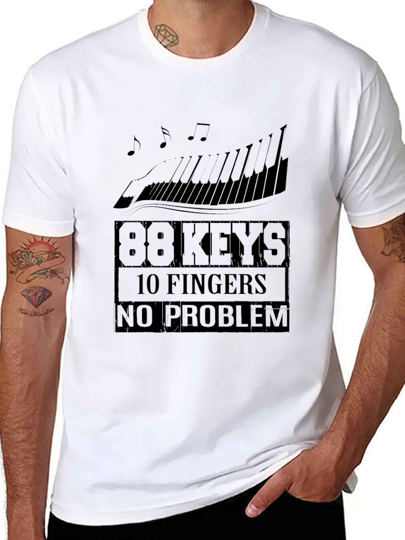 Piano Player T-Shirt - 88 Keys 10 Fingers