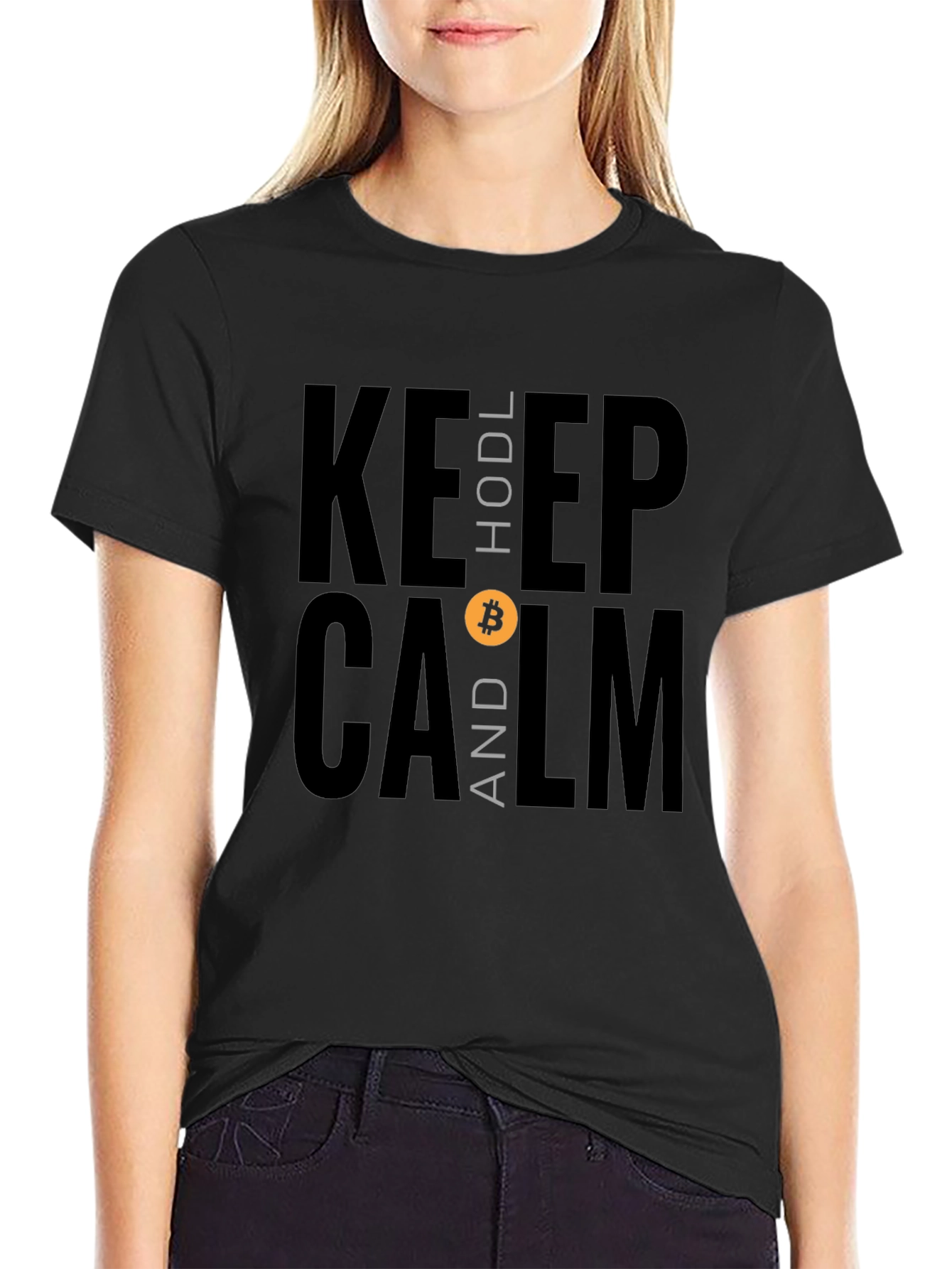Keep HODL and Calm Bitcoin T-Shirt