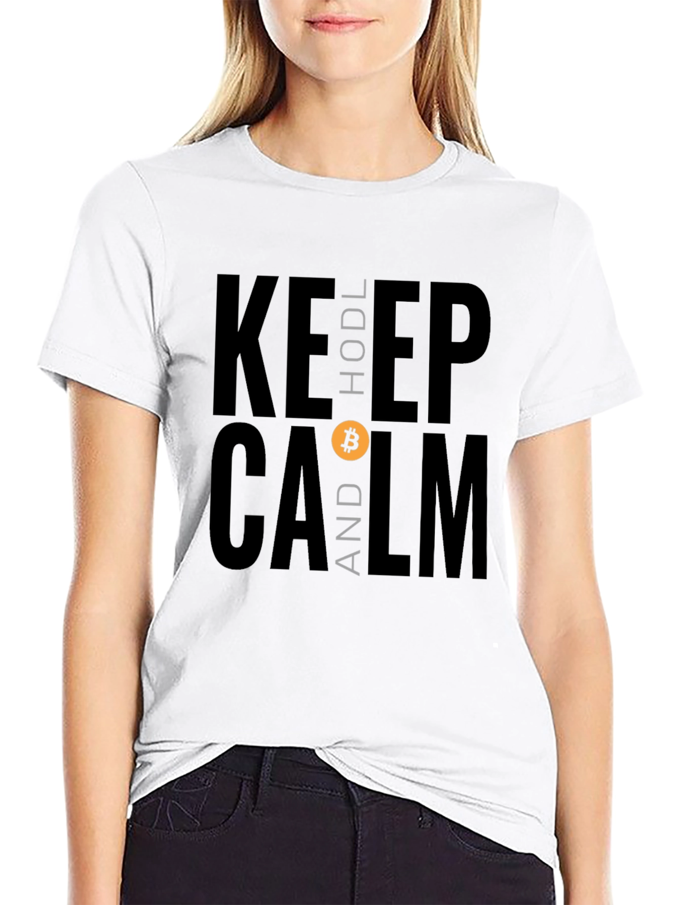 Keep HODL and Calm Bitcoin T-Shirt