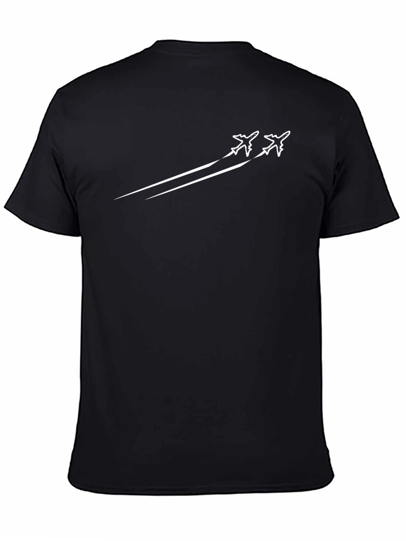 Jet Fighter Tee - Sleek Black Graphic T-Shirt