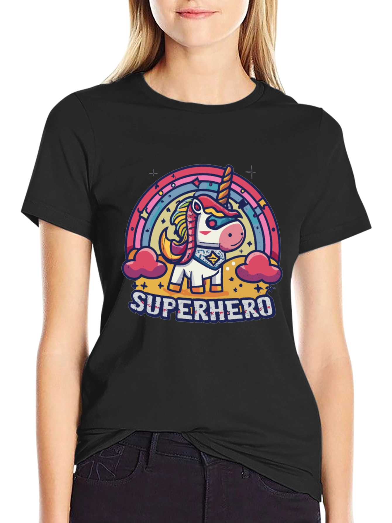 Superhero Unicorn Graphic Tee