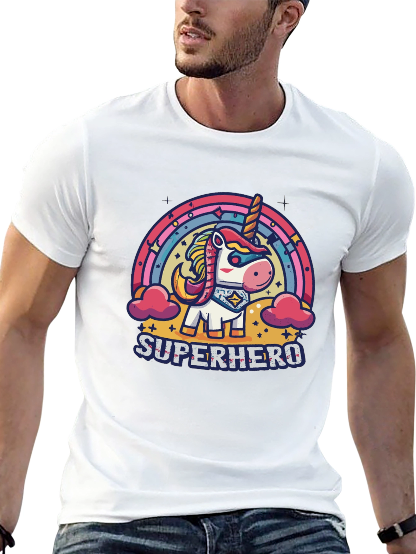 Superhero Unicorn Graphic Tee