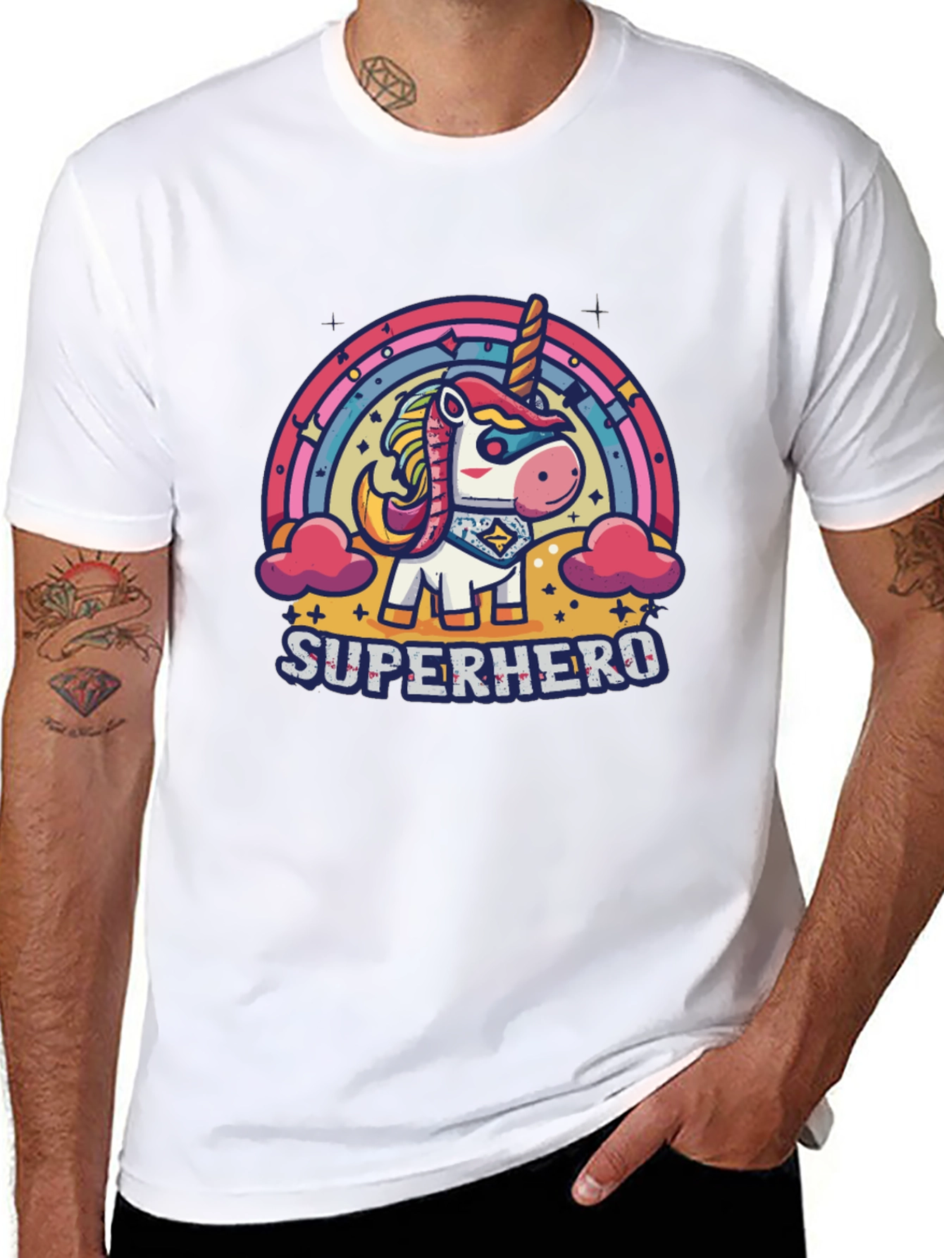 Superhero Unicorn Graphic Tee