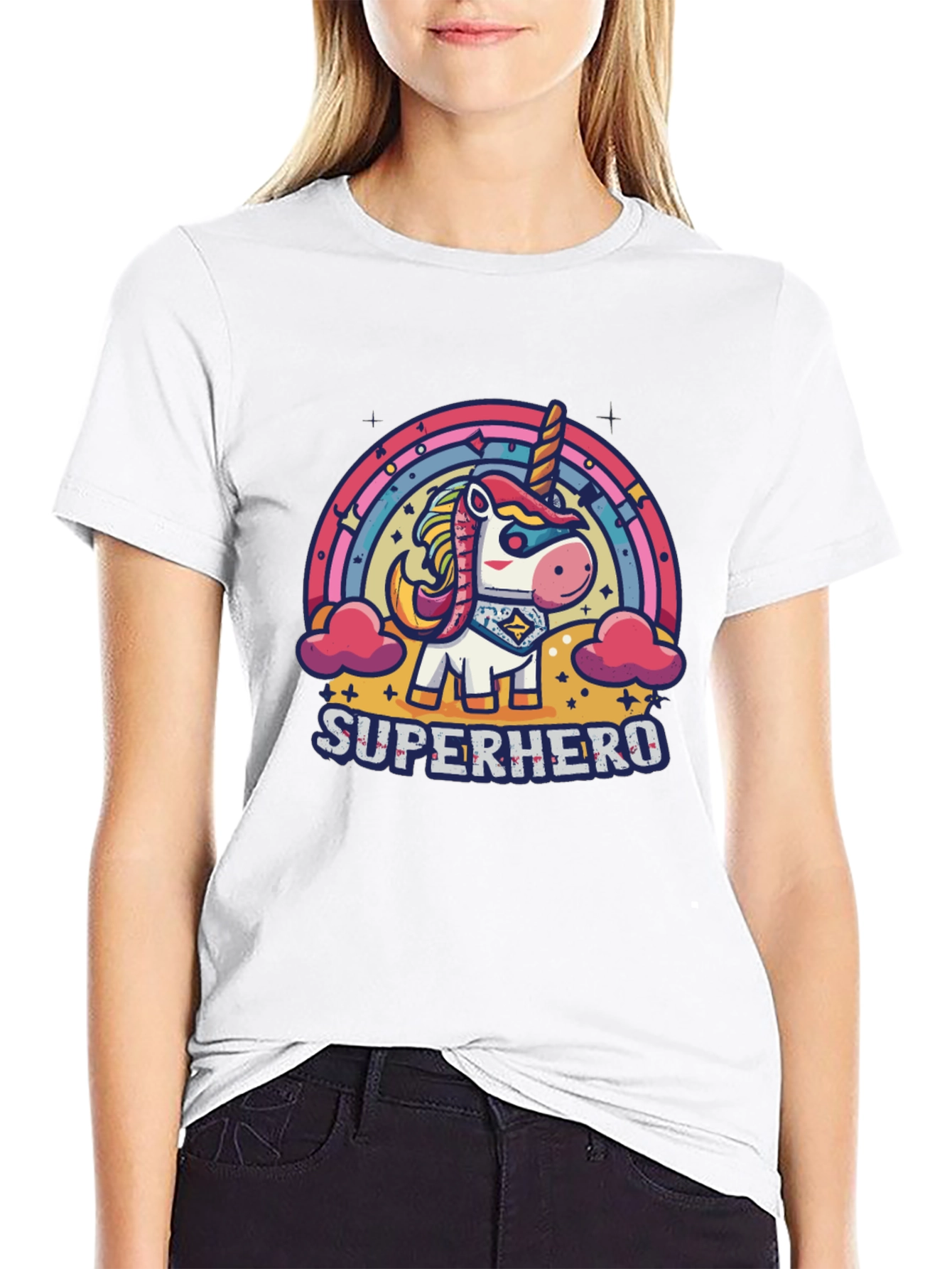 Superhero Unicorn Graphic Tee