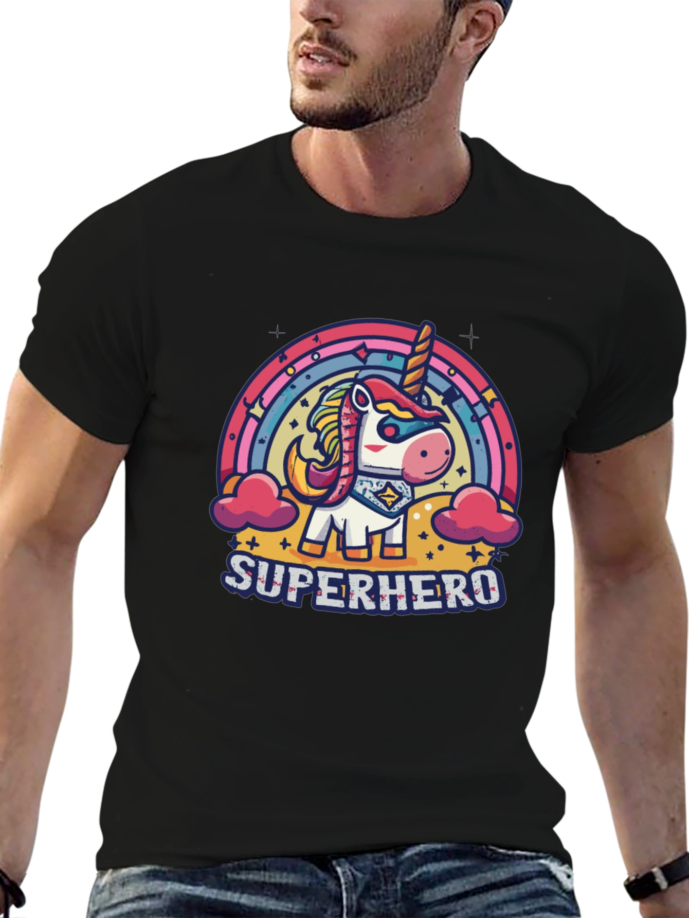Superhero Unicorn Graphic Tee