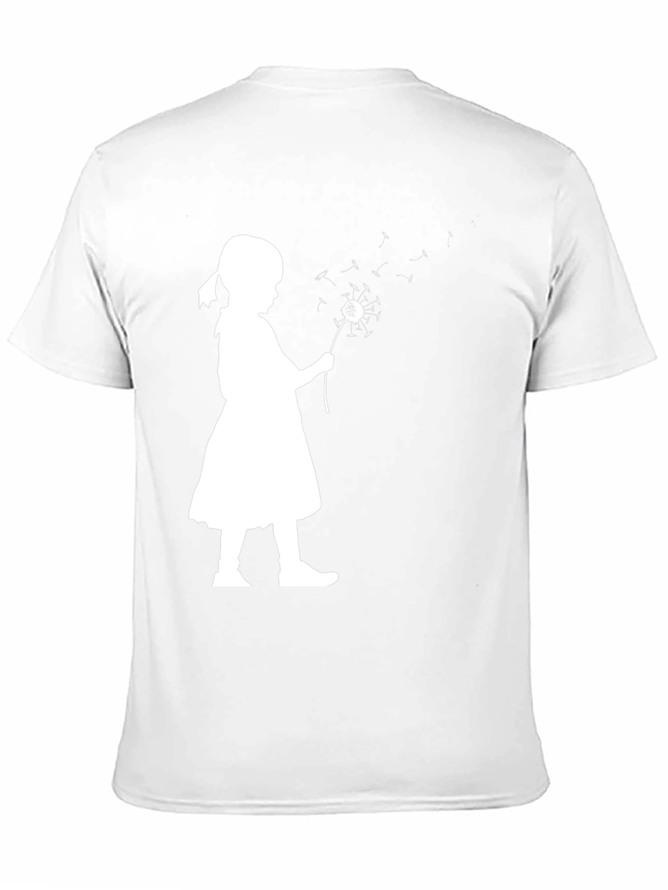 Girl Blowing Dandelion T-Shirt - Stylish Casual Wear