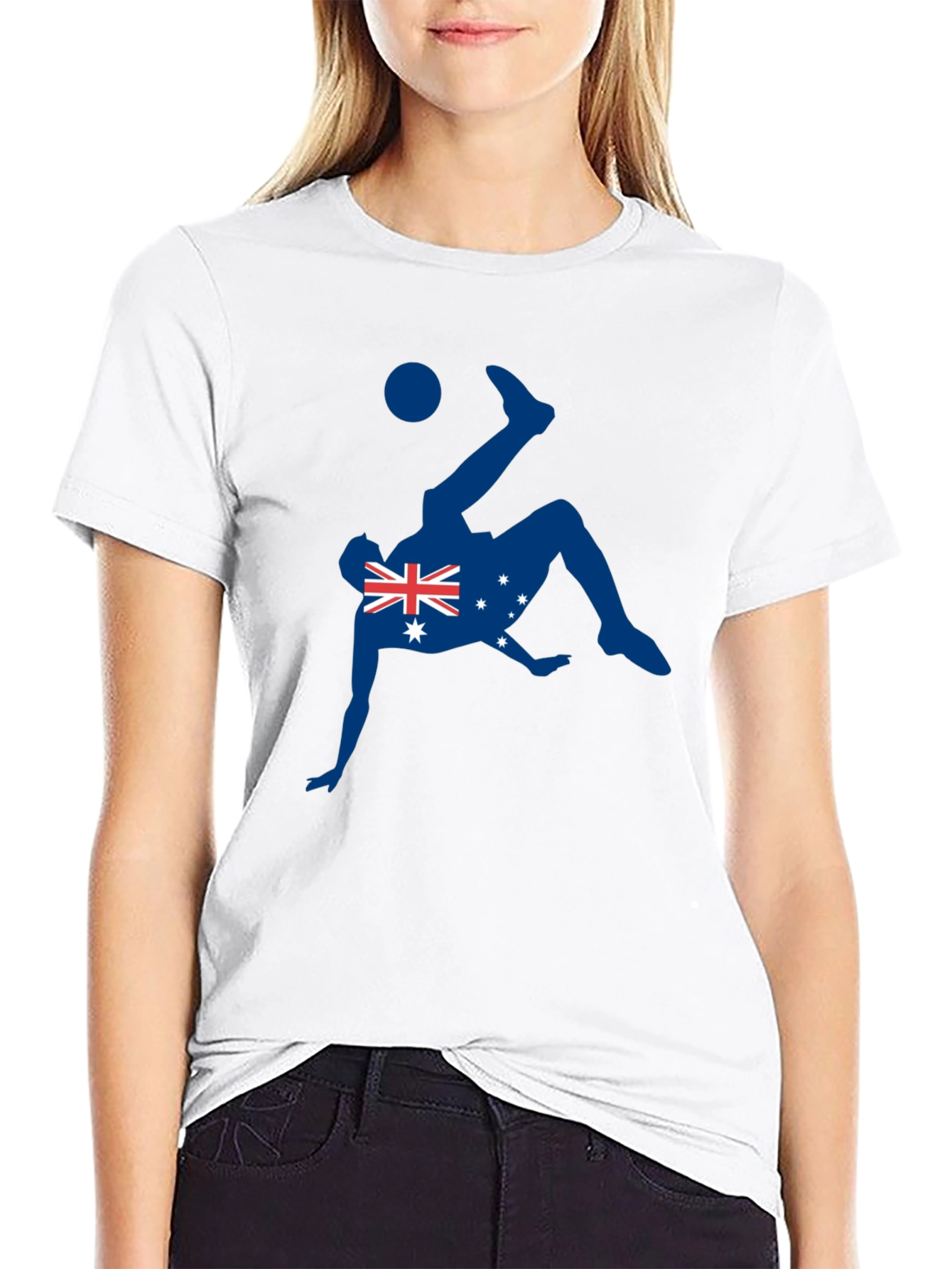 Australia Soccer Flag Graphic T-Shirt
