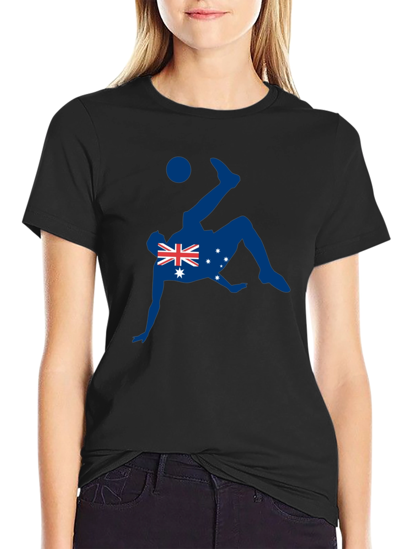Australia Soccer Flag Graphic T-Shirt