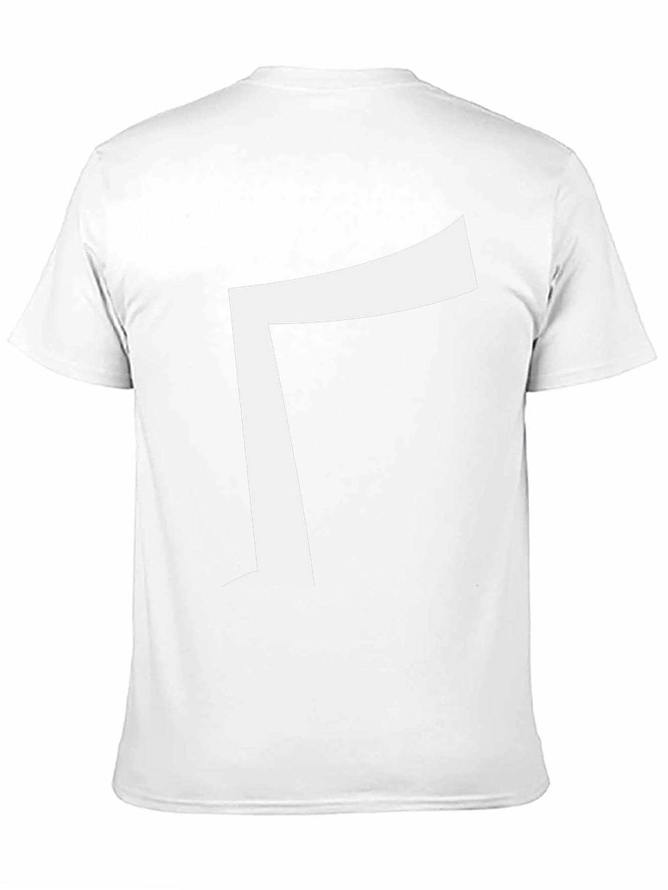 Modern Black Tee with Bold White Gamma Symbol