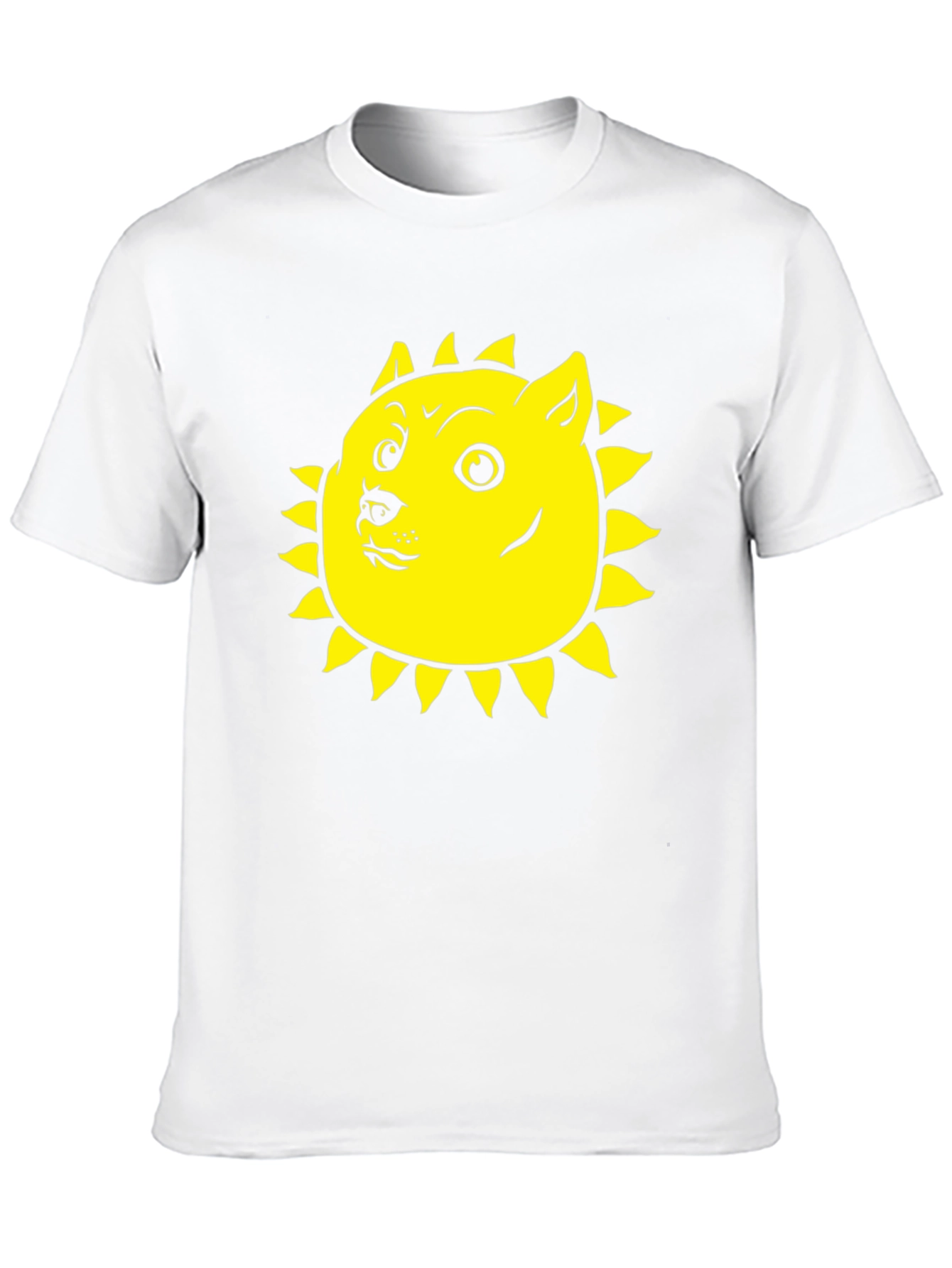 Doge Sun Black T-Shirt - Meme Apparel