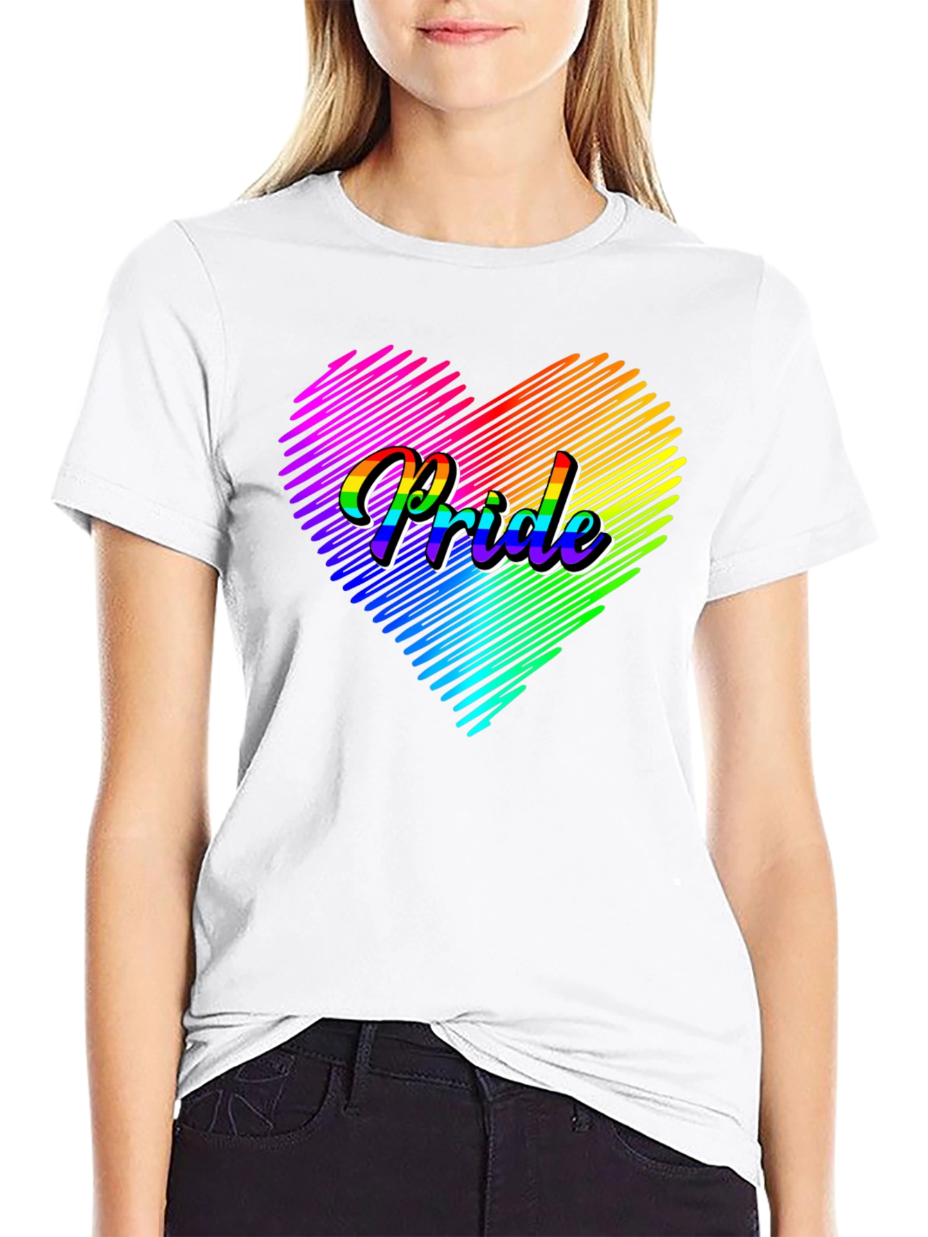 Pride Heart Graphic Tee - LGBTQ+ T-Shirt