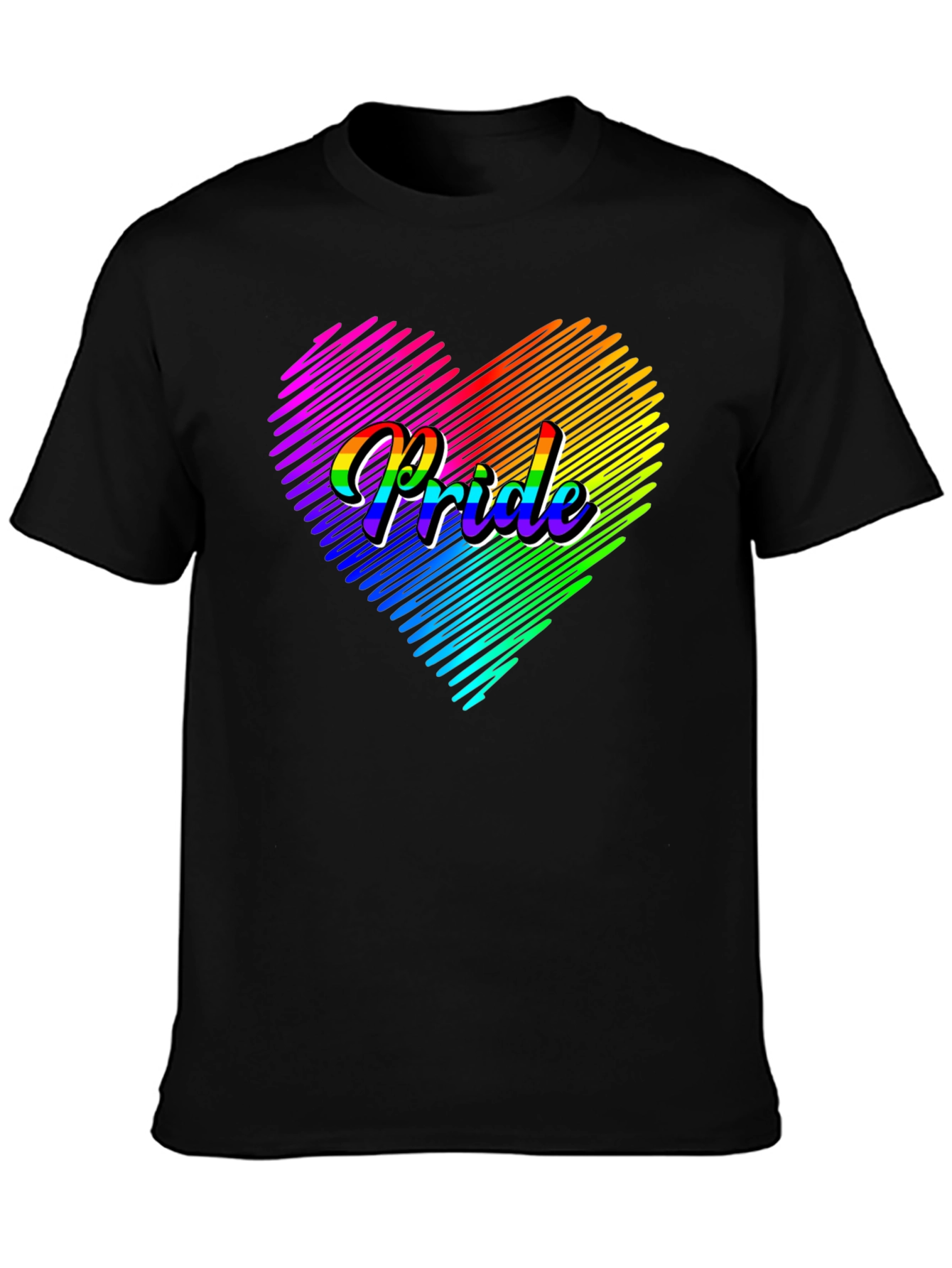 Pride Heart Graphic Tee - LGBTQ+ T-Shirt