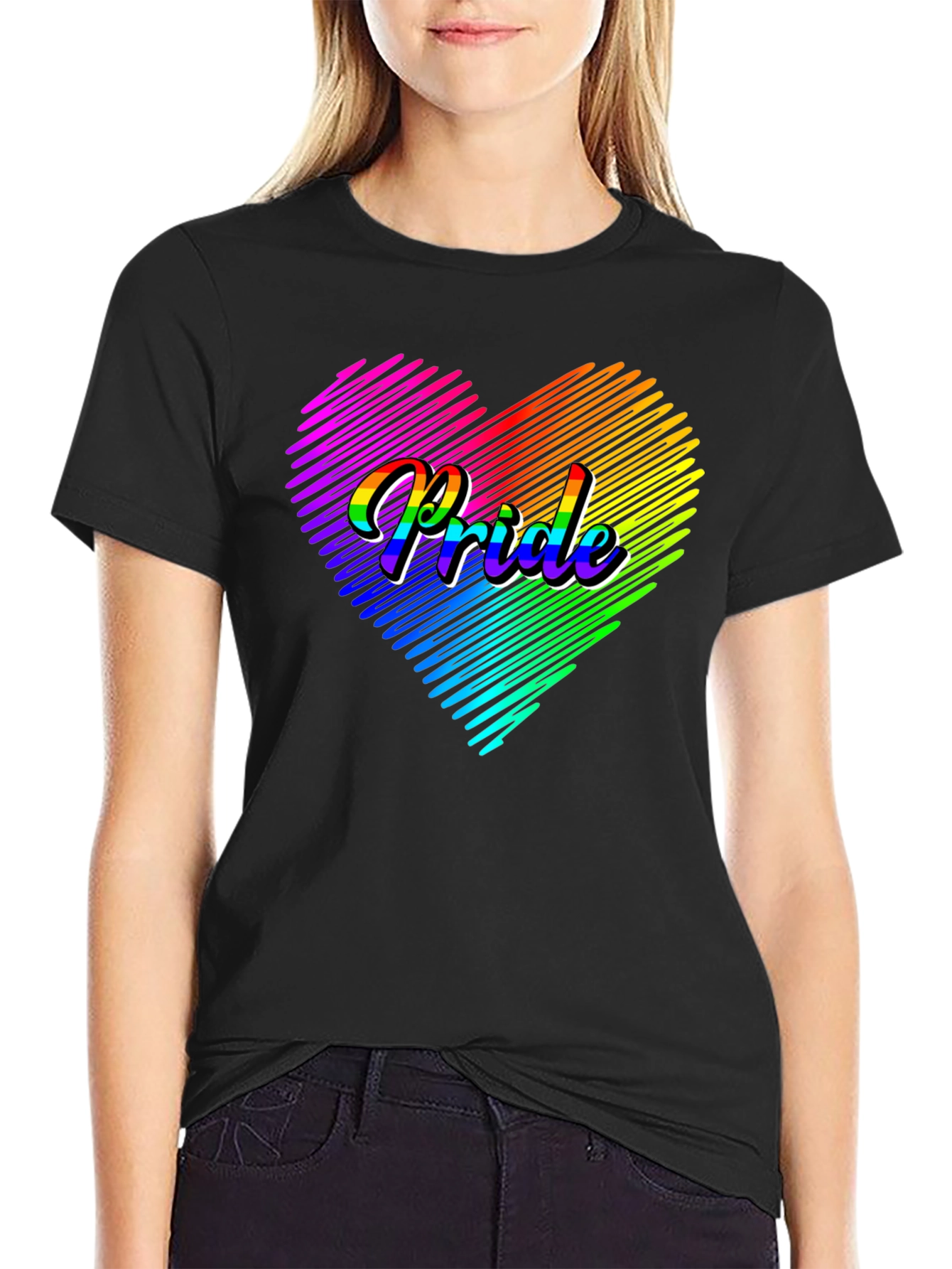 Pride Heart Graphic Tee - LGBTQ+ T-Shirt
