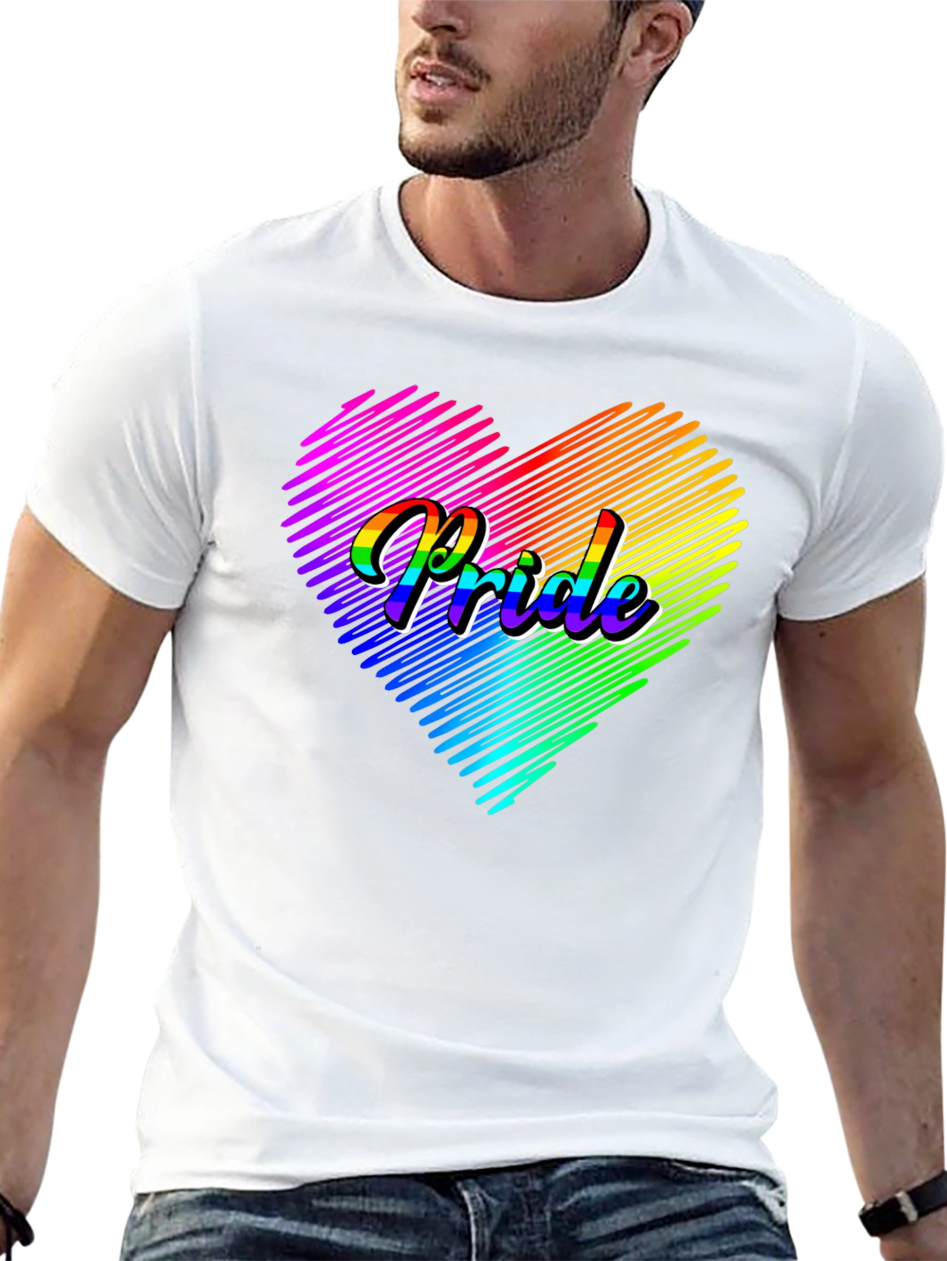 Pride Heart Graphic Tee - LGBTQ+ T-Shirt
