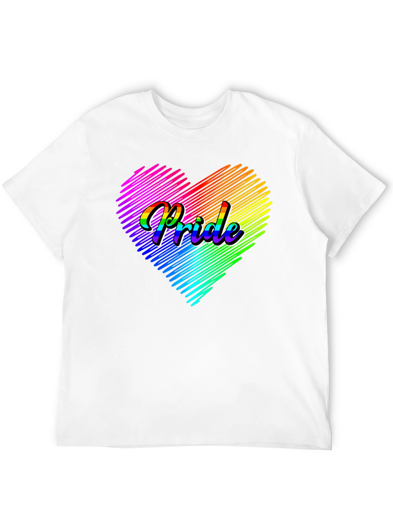Pride Heart Graphic Tee - LGBTQ+ T-Shirt