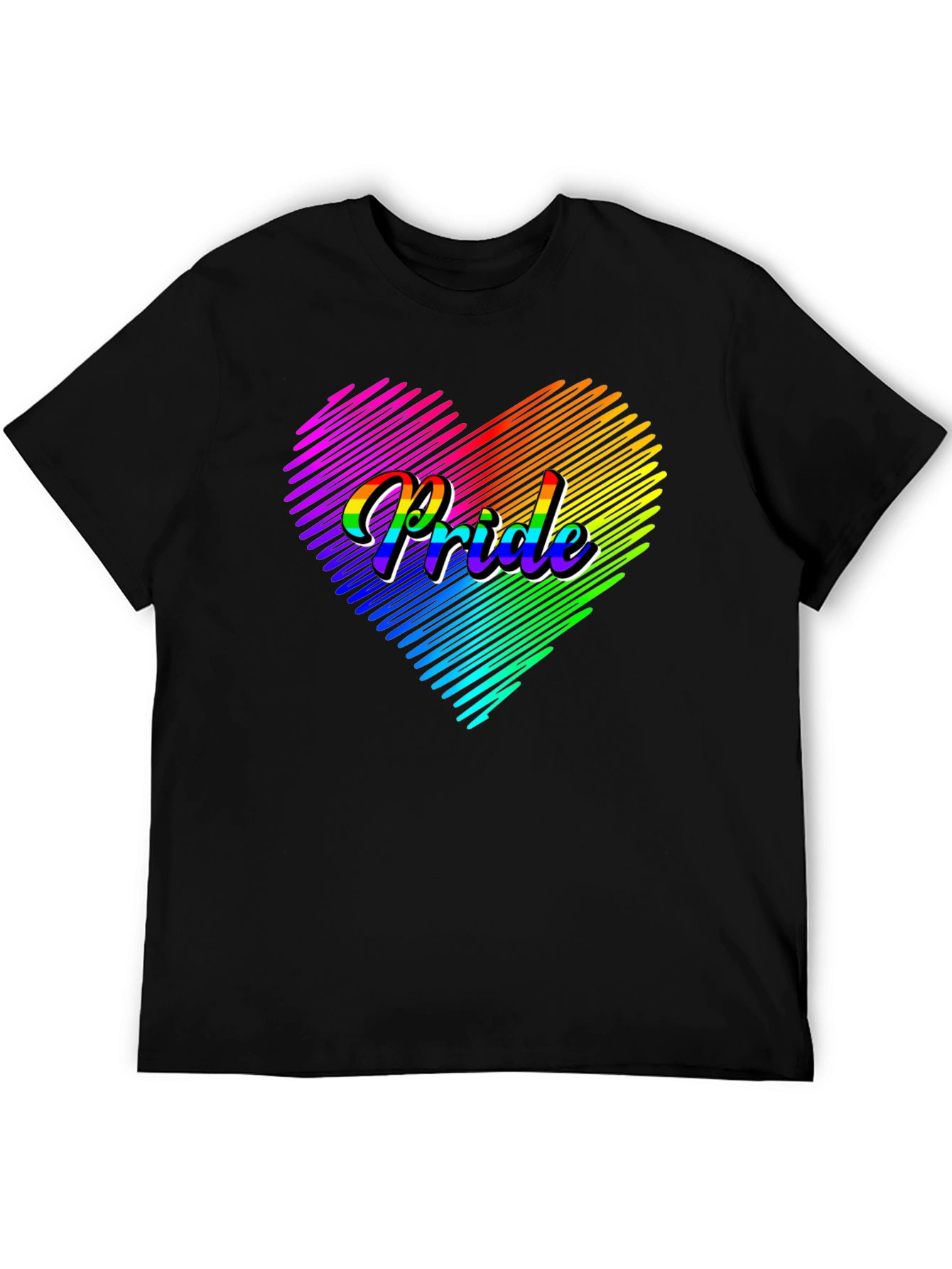 Pride Heart Graphic Tee - LGBTQ+ T-Shirt