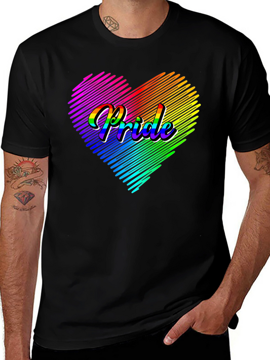 Pride Heart Graphic Tee - LGBTQ+ T-Shirt
