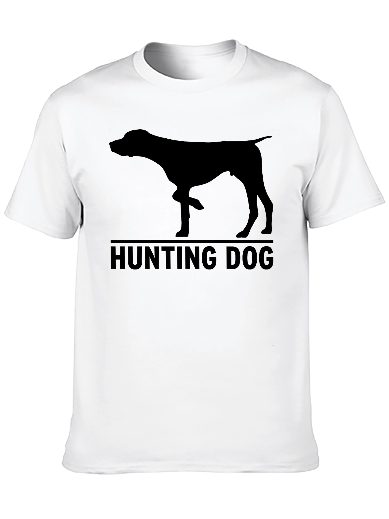 Hunting Dog Silhouette Graphic T-Shirt